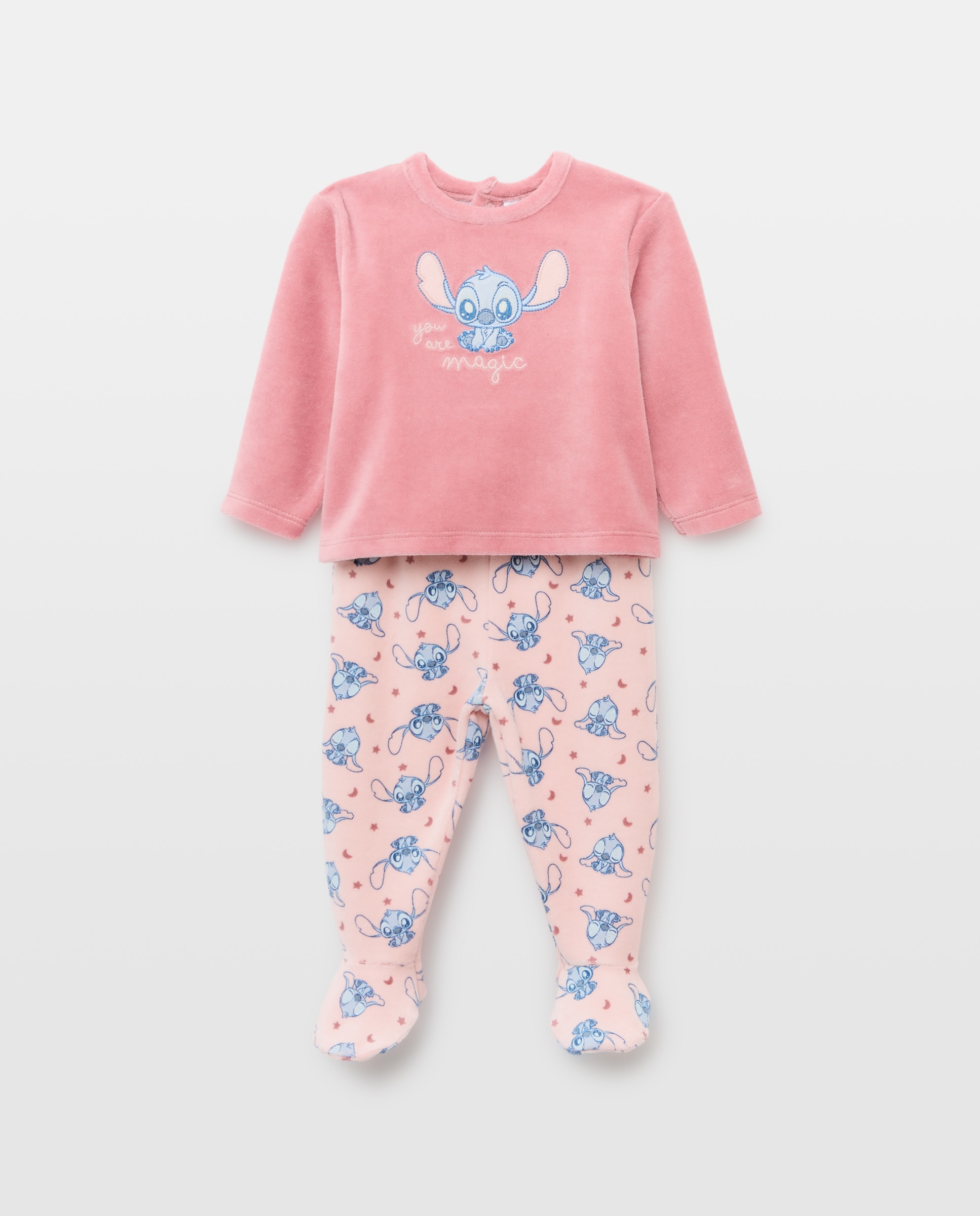 Imagem 0 de Pijama de Velour de Bebé Stitch Magic