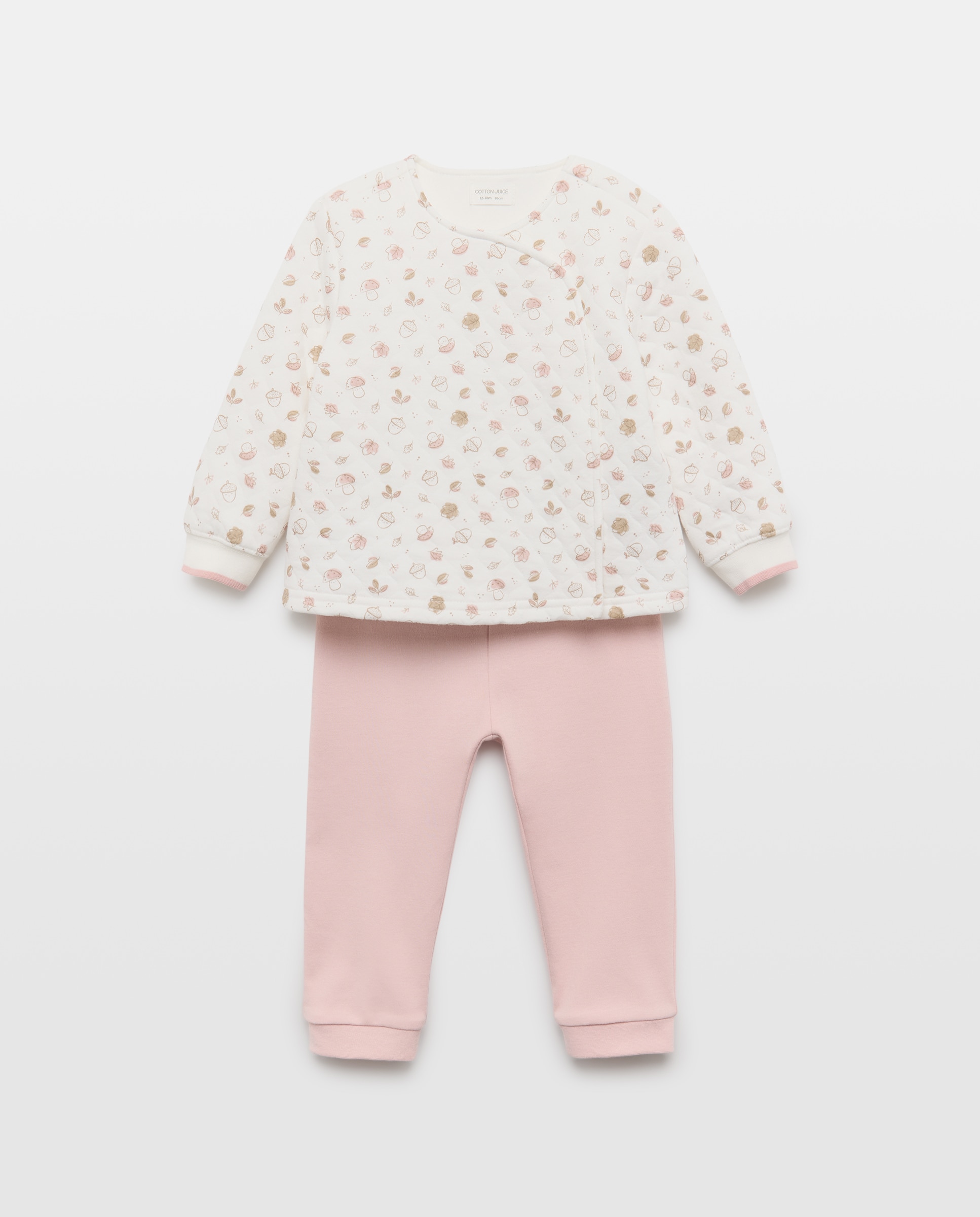 Imagem 0 de Pijama de Bebé com Estampado de Fantasia e Calças Lisas