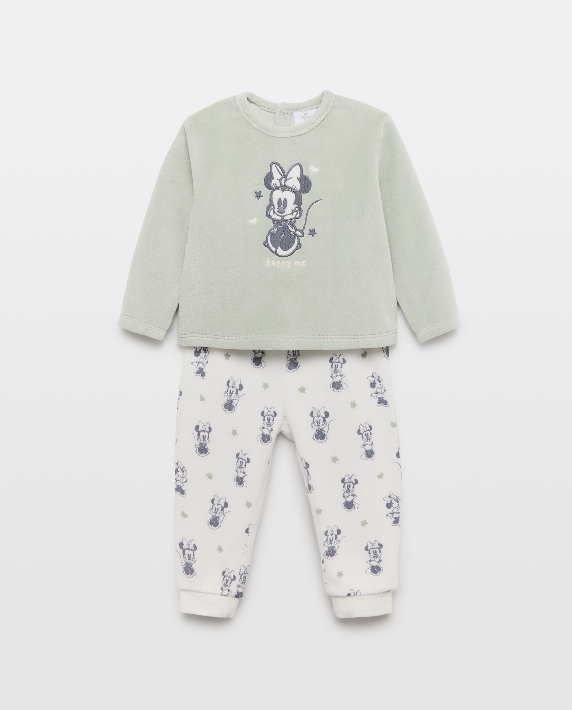 Imagem 0 de Pijama de Velour de Bebé com Fantasia da Minnie