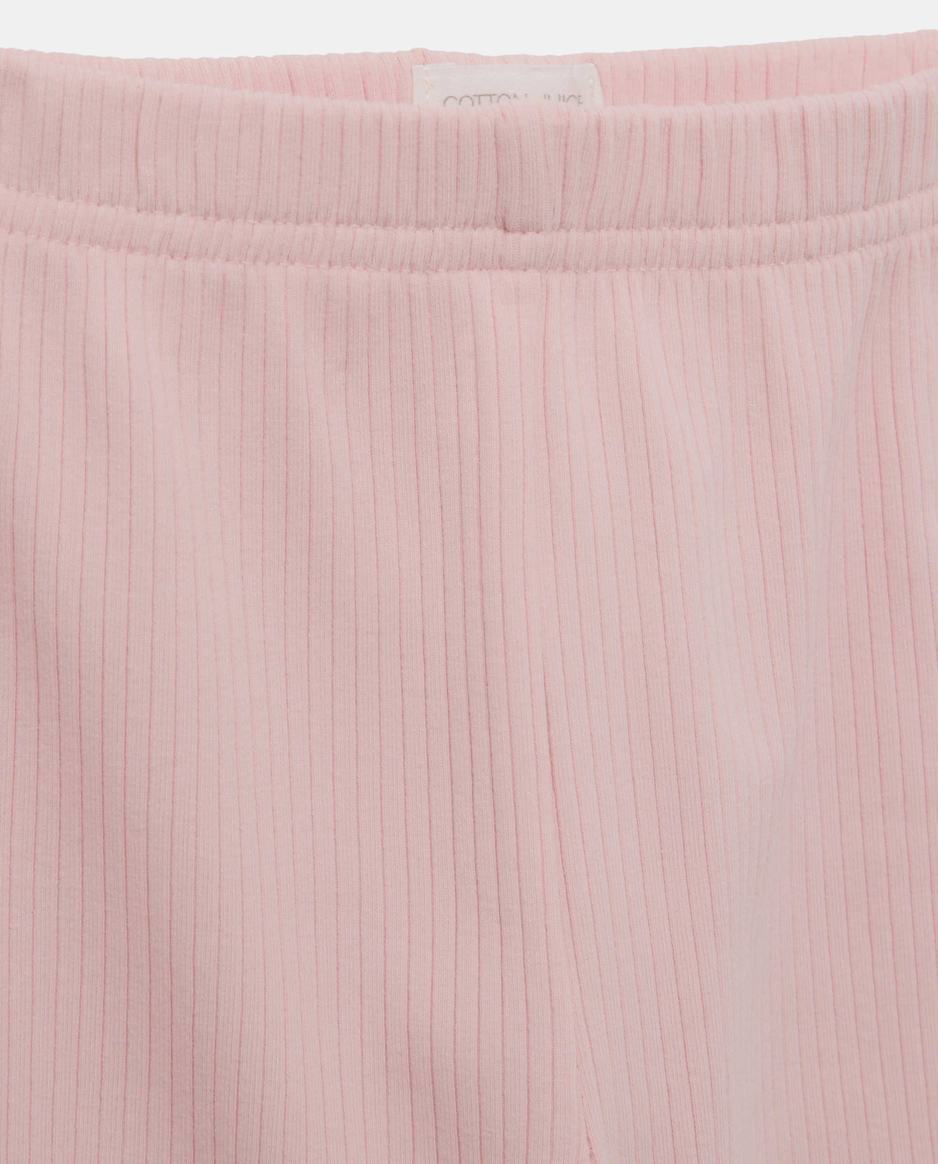 Pijama Completo e Casaco Liso de Bebé com Manga Comprida Rosa-3