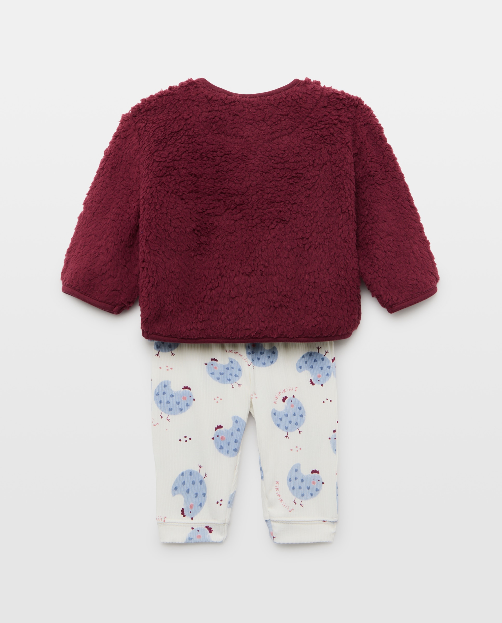 Pijama completo y chaqueta manga larga all over print fantasía de bebé - Cotton Juice - Rosa Rosa-2