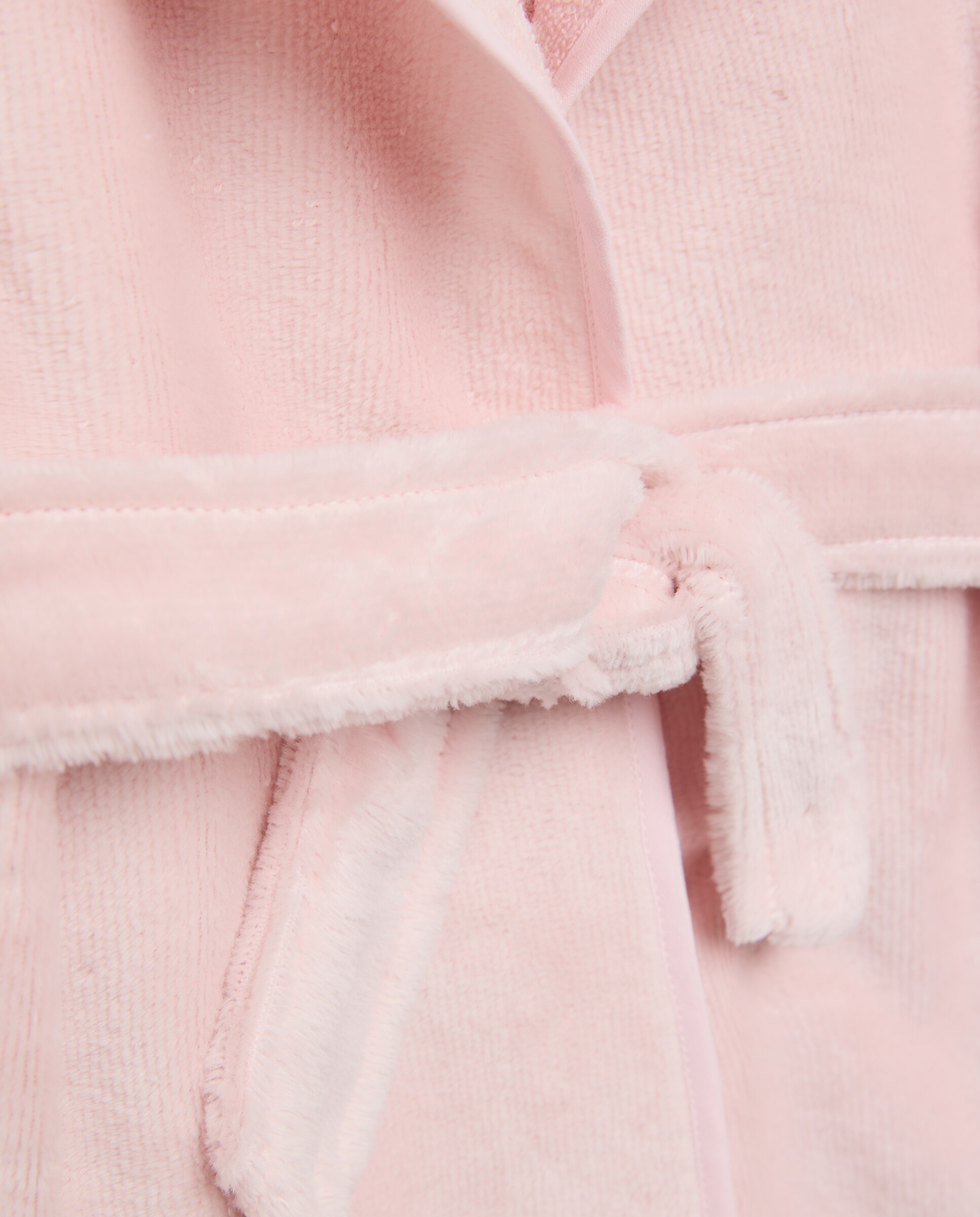 Roupão de Banho de Bebé com Capuz com Orelhas Cotton Juice 200 Rosa-3