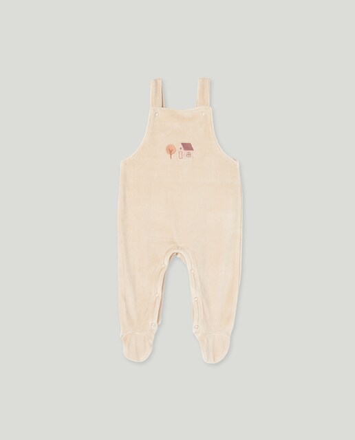 Imagem 0 de Jardineiras de Pijama de Bebé em Veludo