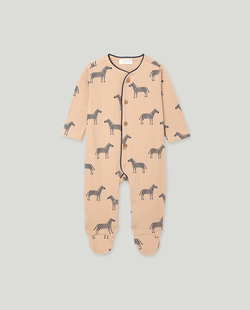 Imagem 0 de Babygrow Comprido de Malha de Bebé com Estampado de Zebras