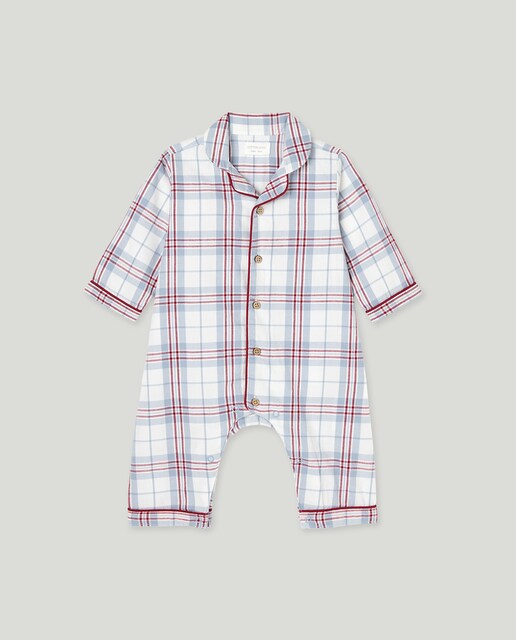 Imagem 0 de Babygrow Comprido de Bebé com Estampado aos Quadrados