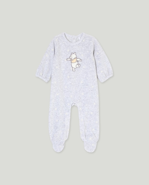 Imagen 0 de Pelele largo velcro estampado Winnie estrellas de bebé niño