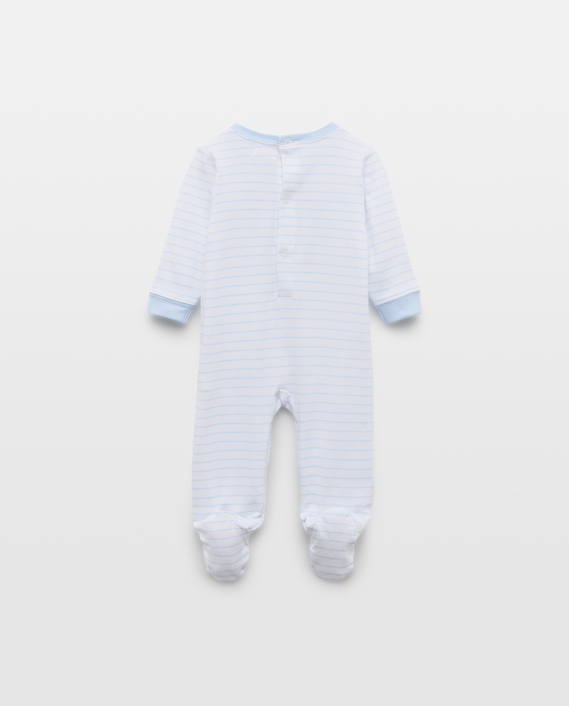Babygrow Comprido de Bebé com Desenho de Fantasia Azul-2