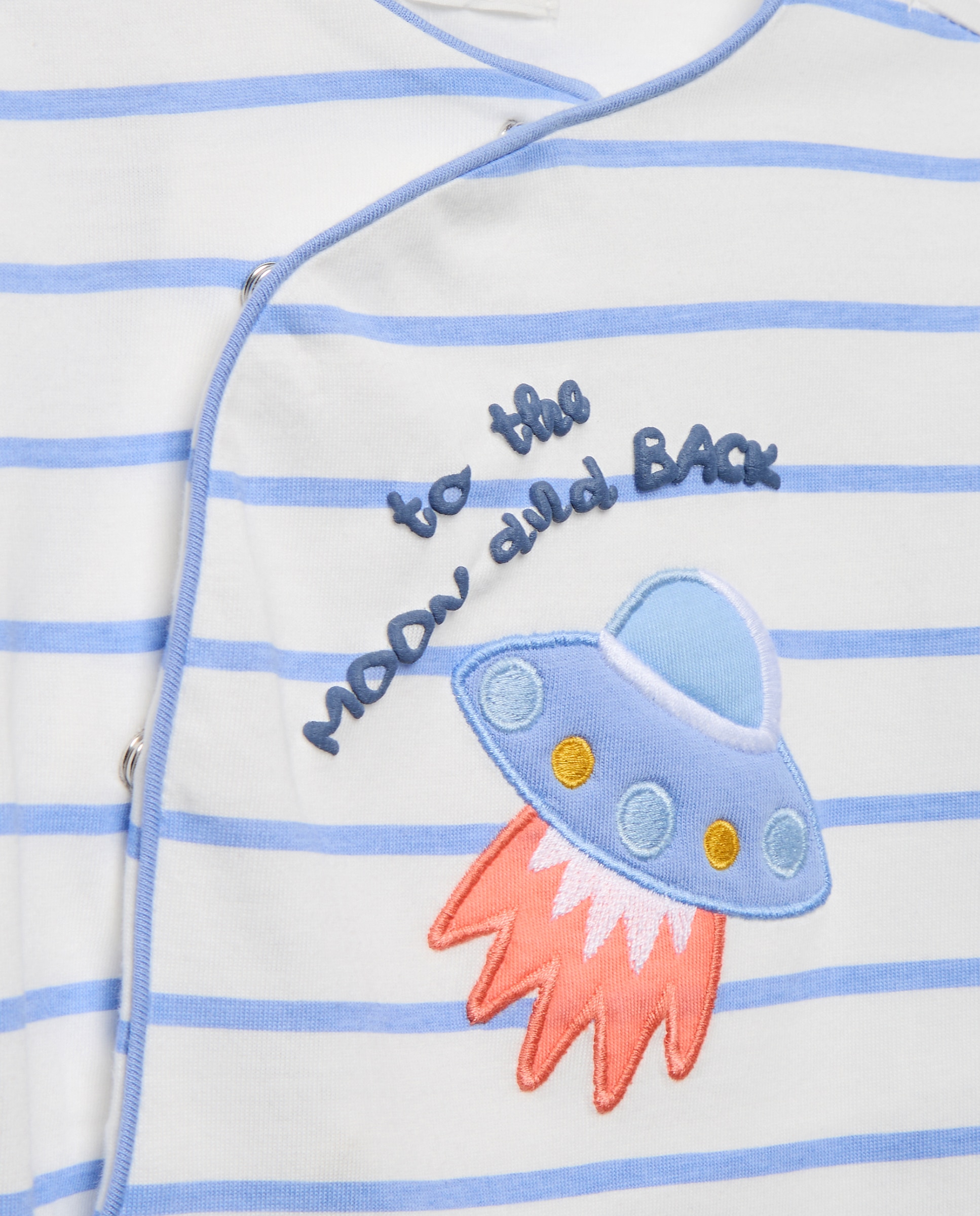 Pijama de Bebé com Desenho de Fantasia Cotton Juice Azul-3