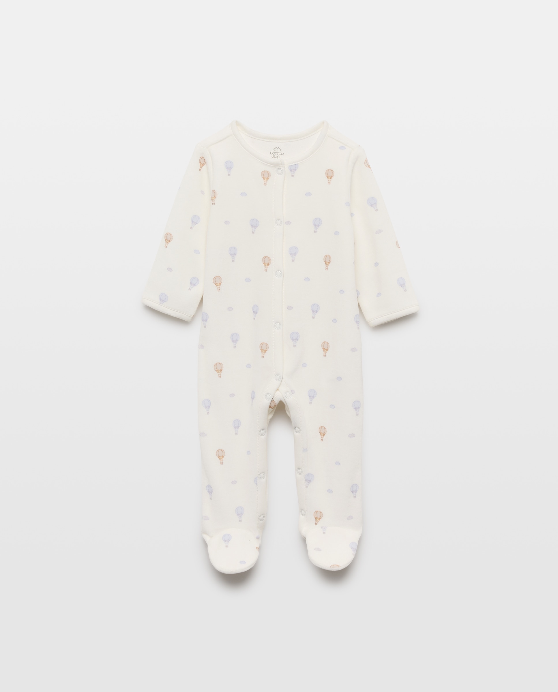 Imagem 0 de Babygrow de Velour de Bebé com Estampado de Balões