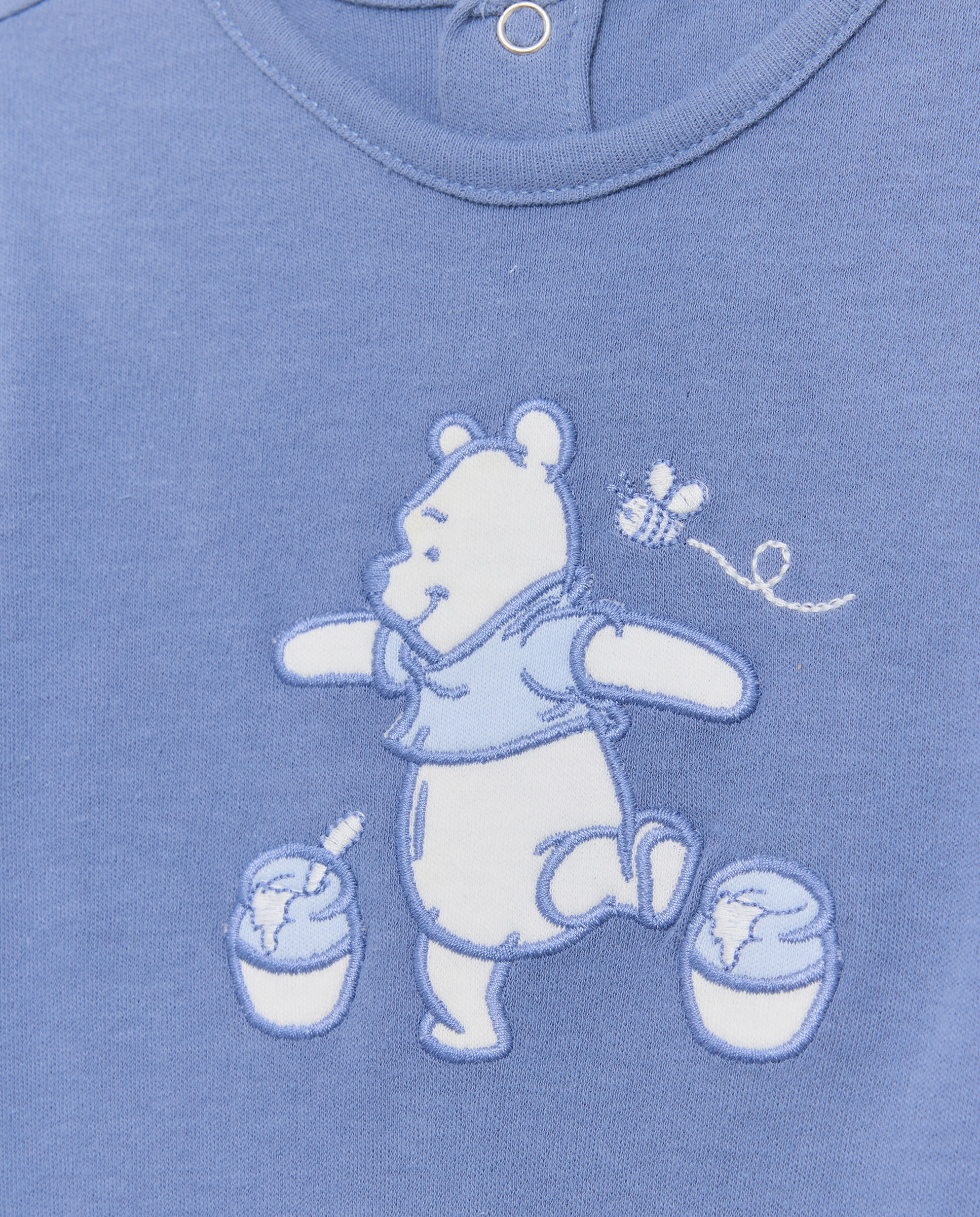 Pack de 2 Babygrows Compridos de Bebé em Malha com Fantasia Winnie Cotton Juice Azul-marinho-3