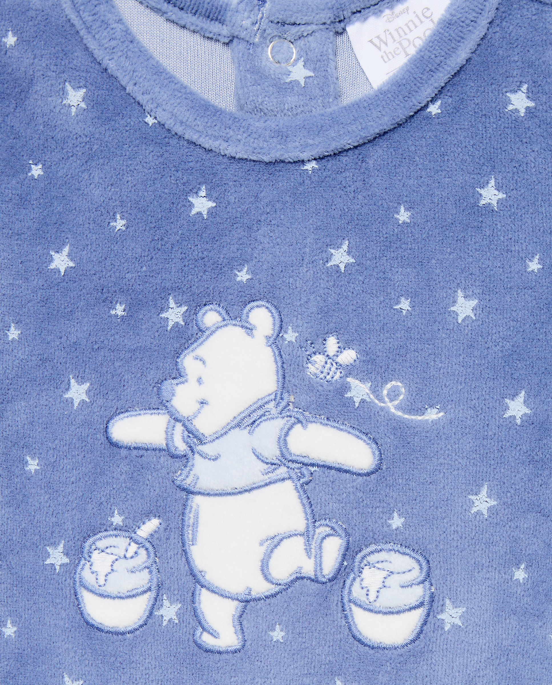 Babygrow de Bebé em Velour Winnie Cotton Juice Azul-marinho-3