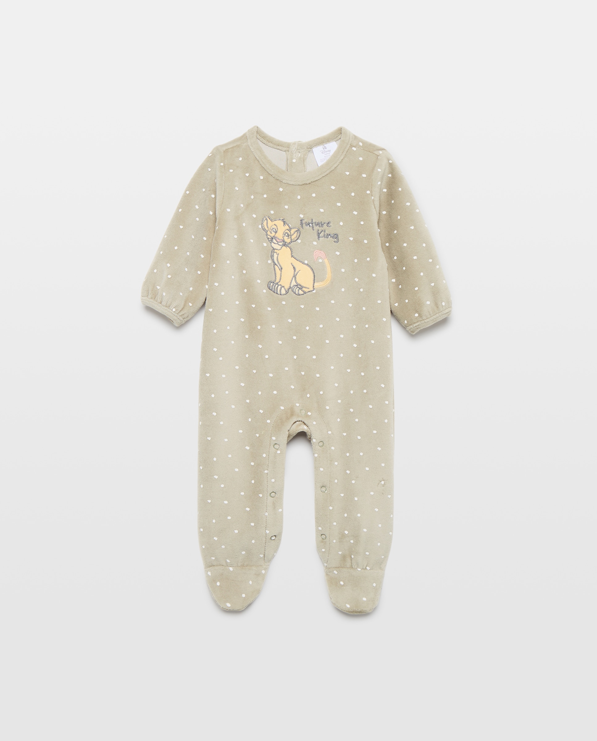 Imagem 0 de Babygrow Comprido de Bebé em Velour do Rei Leão
