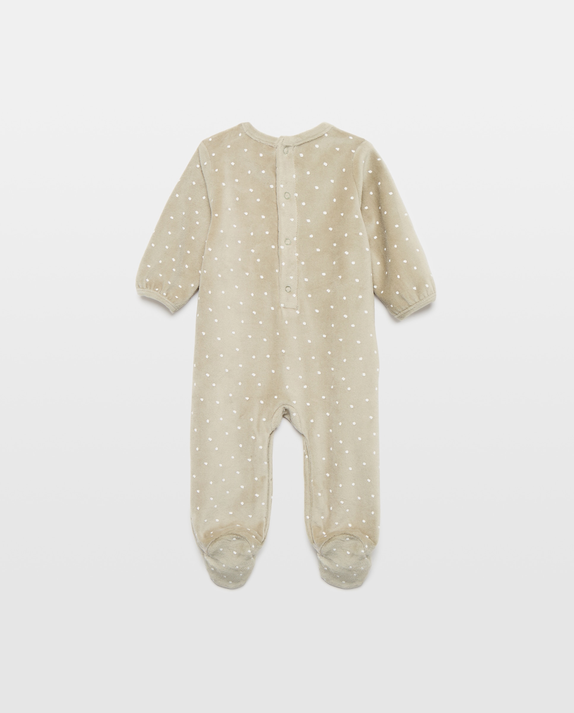 Babygrow Comprido de Bebé em Velour do Rei Leão Cotton Juice Verde-2