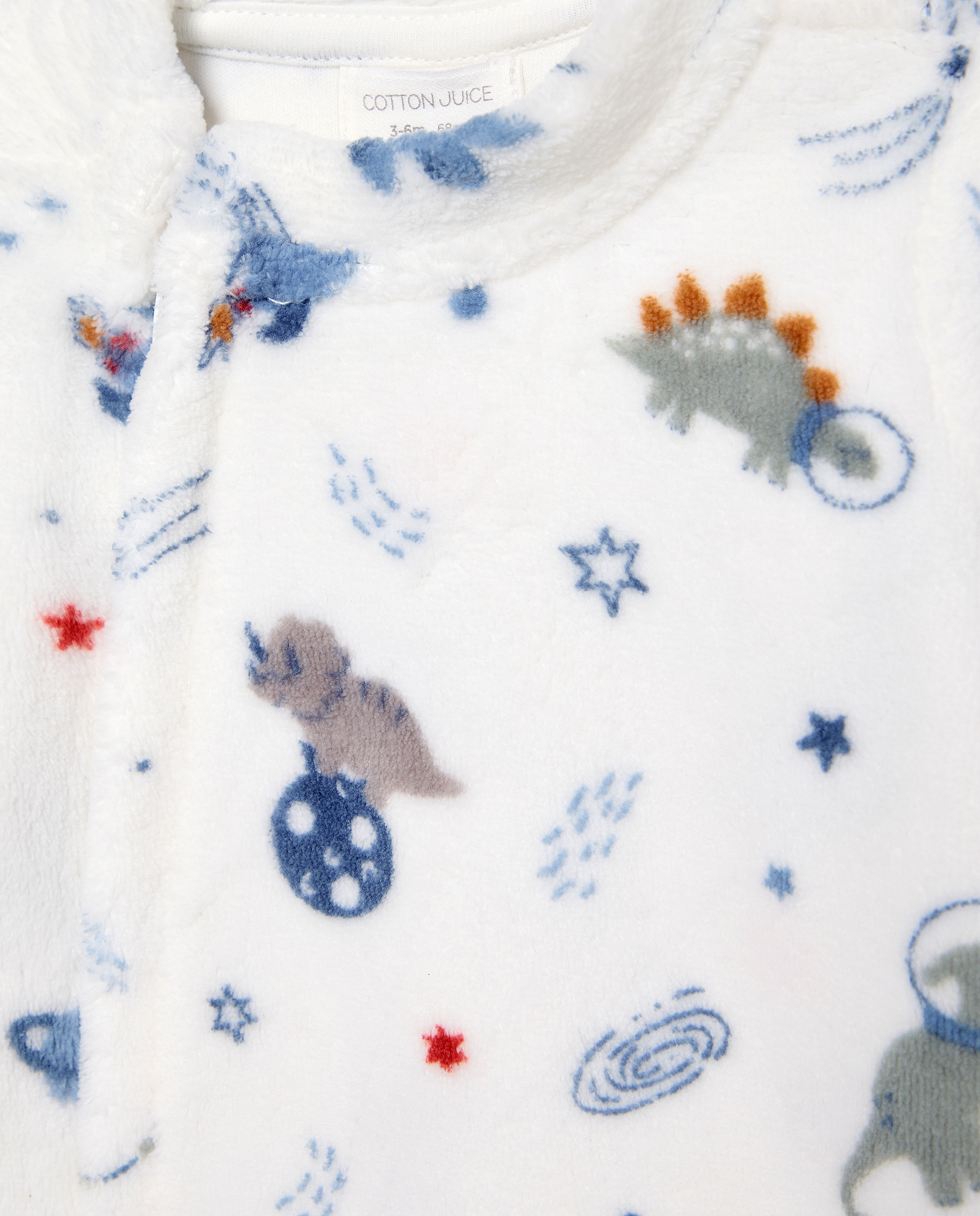 Babygrow de Bebé com Estampado de Fantasia Azul-3