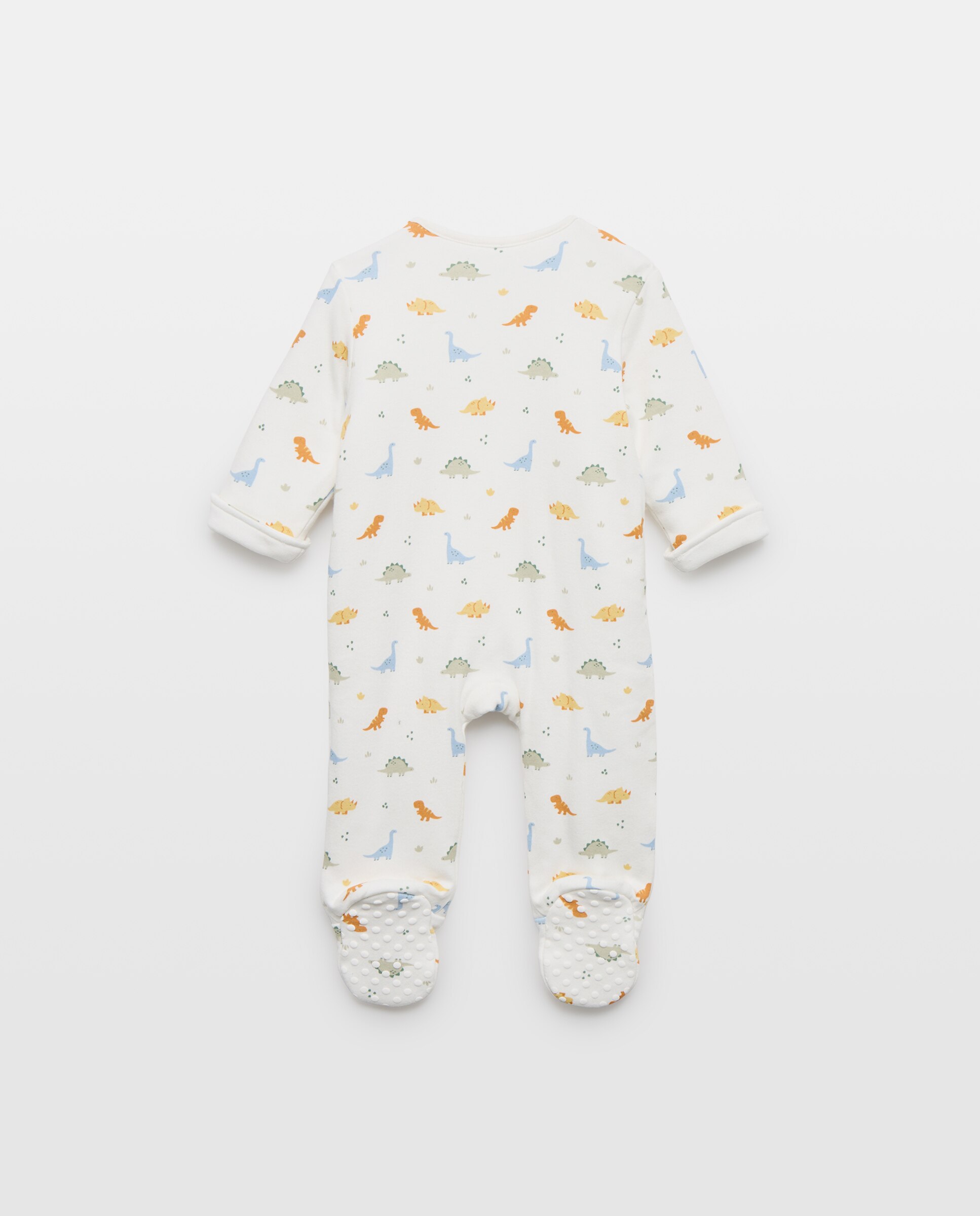 Pelele largo acolchado estampado fantasía de bebé - Cotton Juice - Blanco Blanco-2