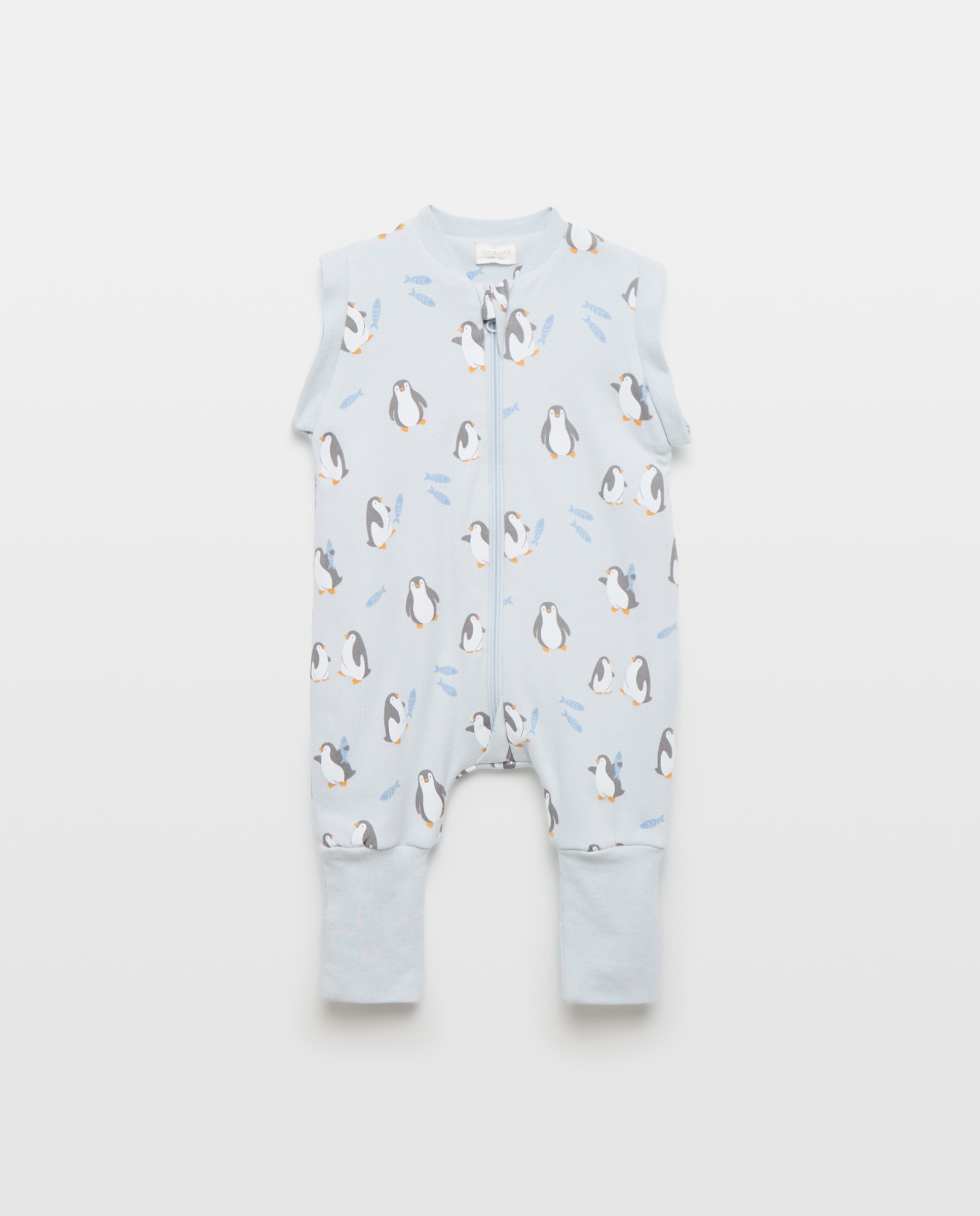Pelele de bebé acolchado fantasía - Cotton Juice - Azul Azul-3