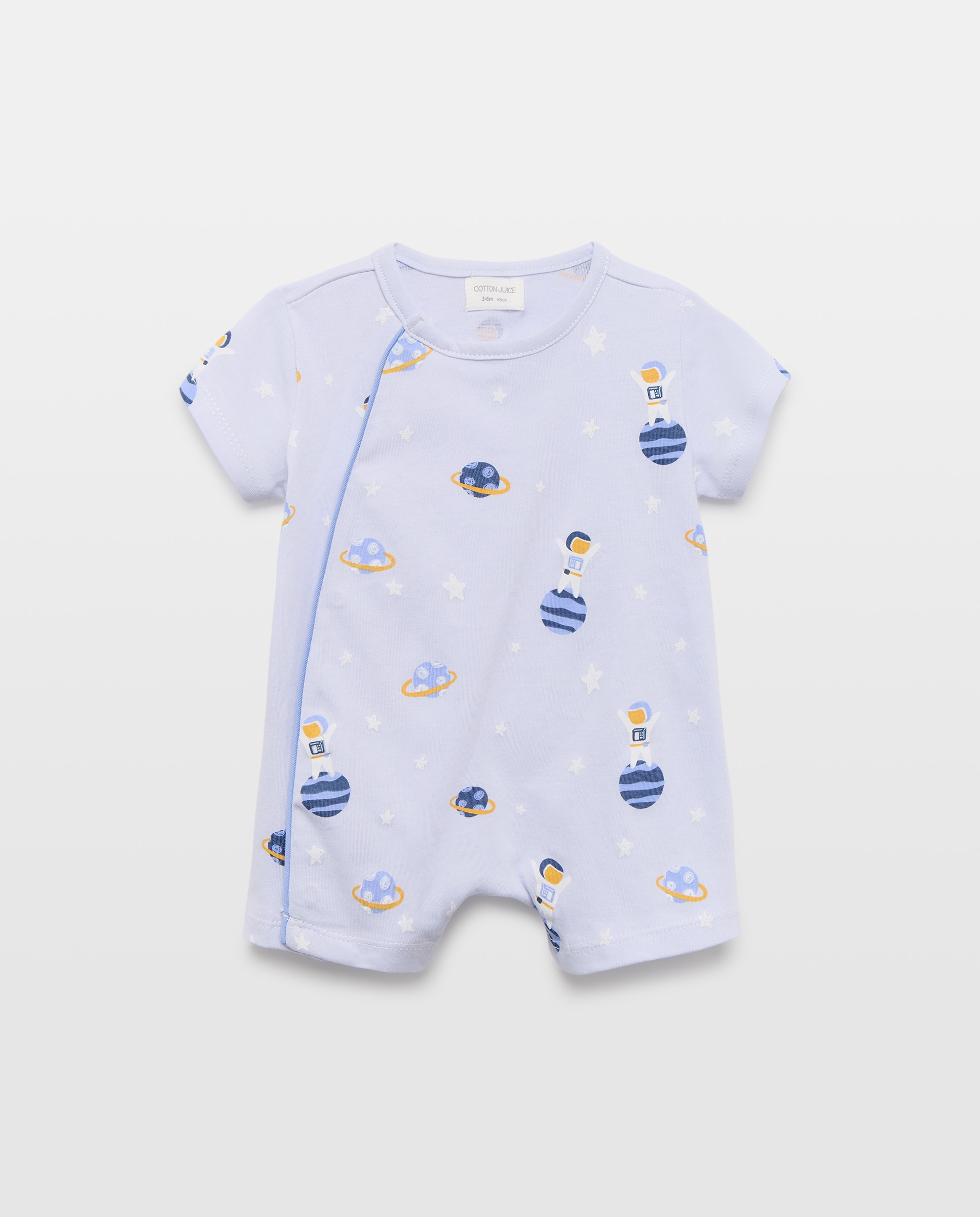 Pijama de bebé niño con dibujo fantasía - Cotton Juice - Azul Azul-1
