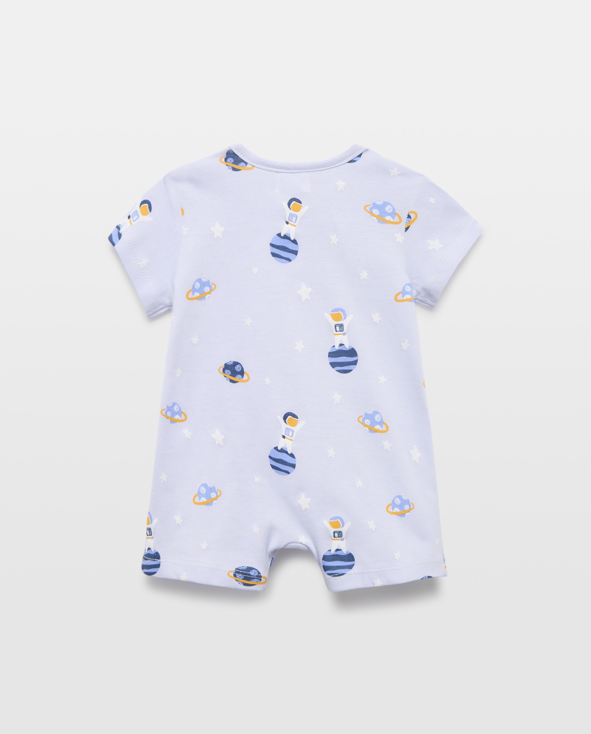 Pijama de bebé niño con dibujo fantasía - Cotton Juice - Azul Azul-2
