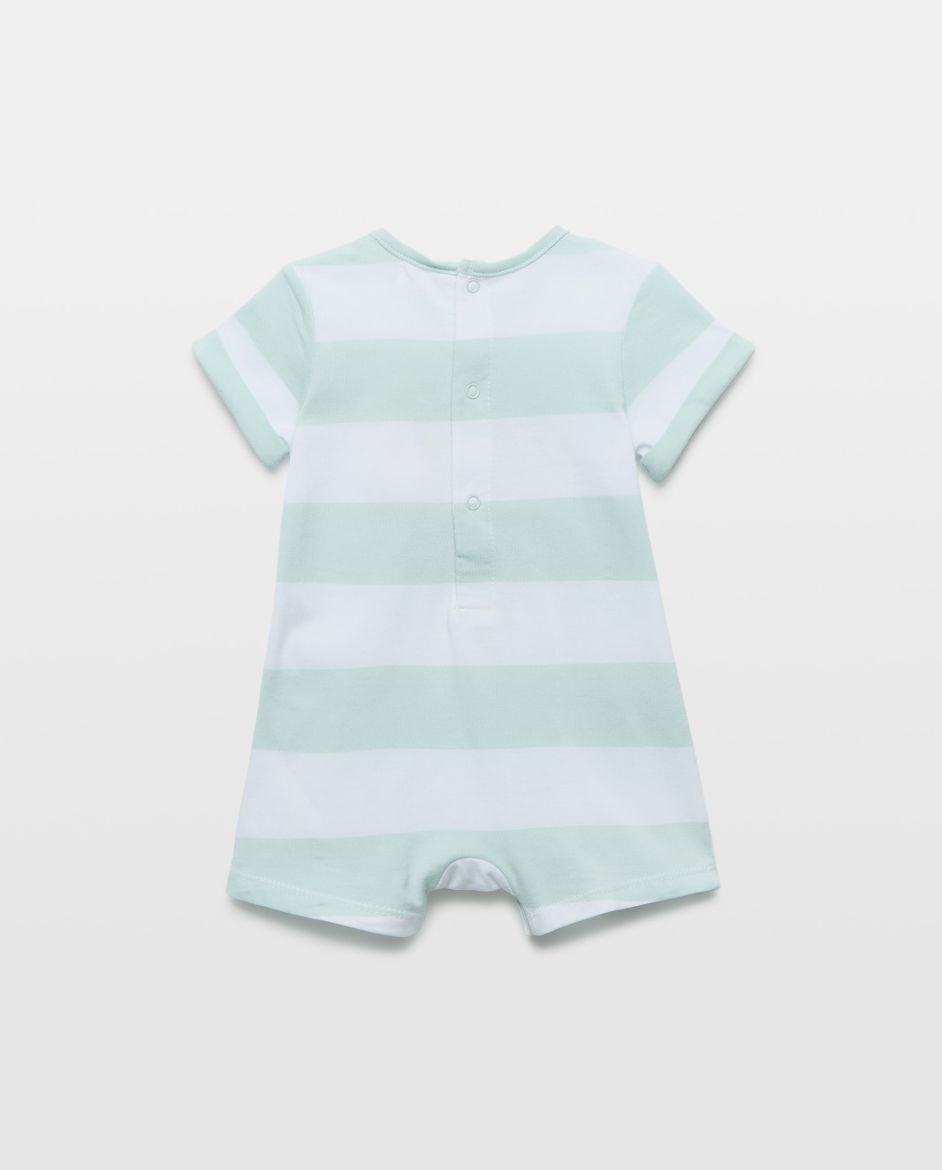 Pijama curto de bebé Azul-2