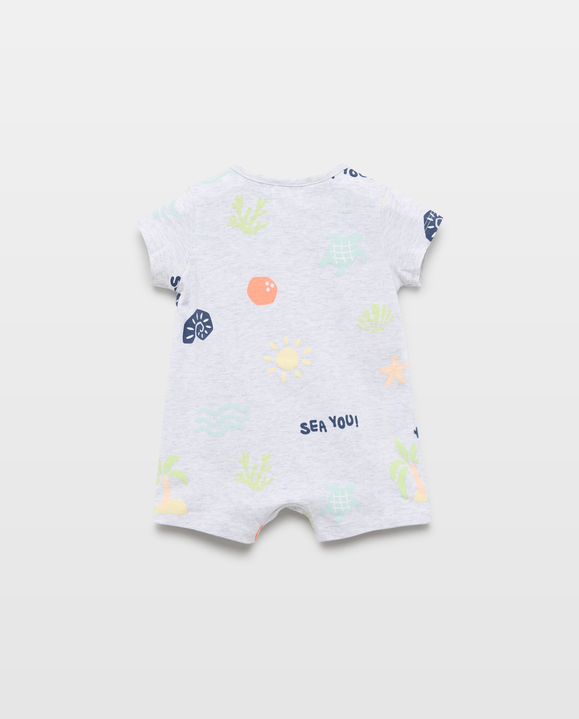 Babygrow curto de bebé Branco-2