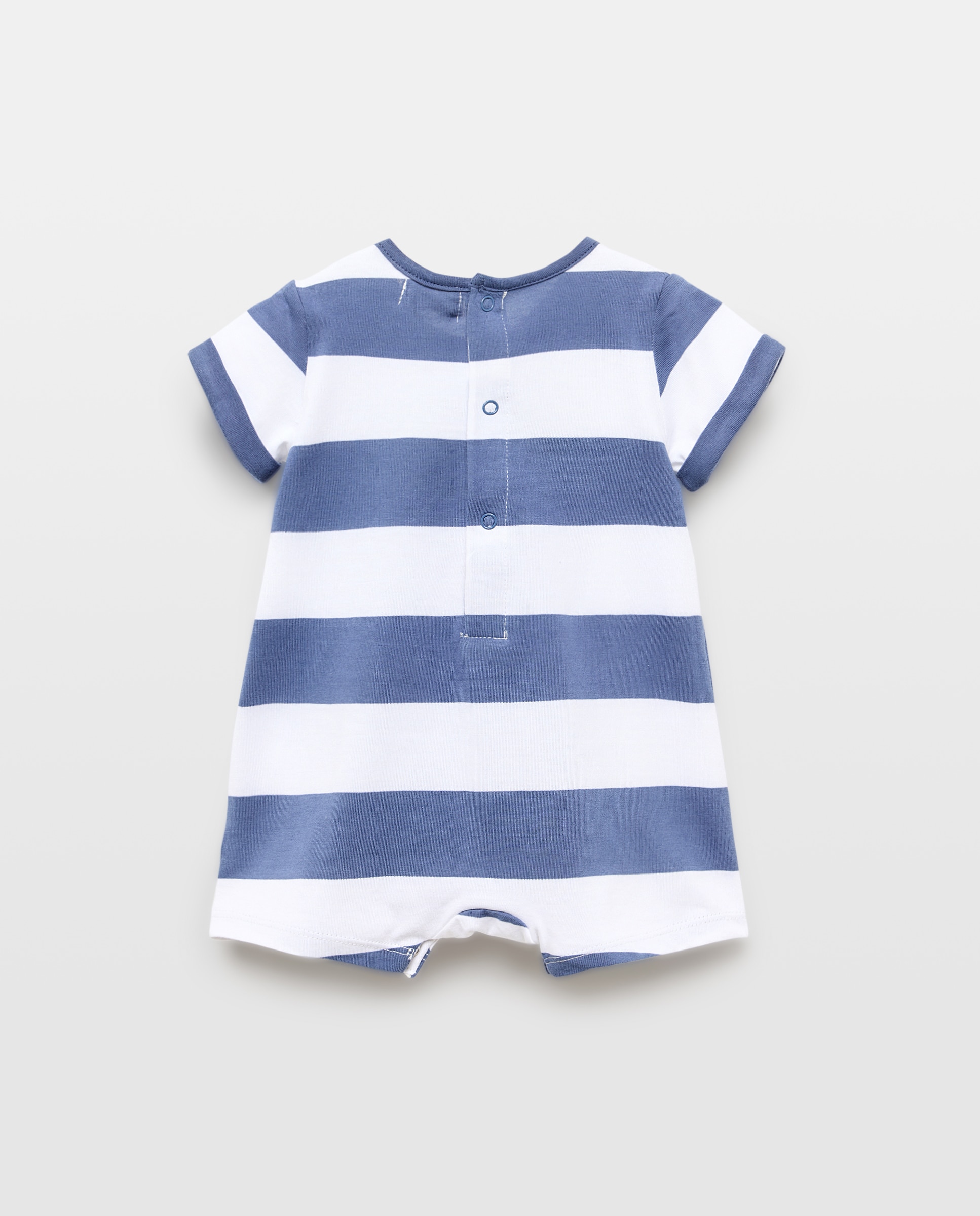 Babygrow curto de bebé Cotton Juice Azul-2
