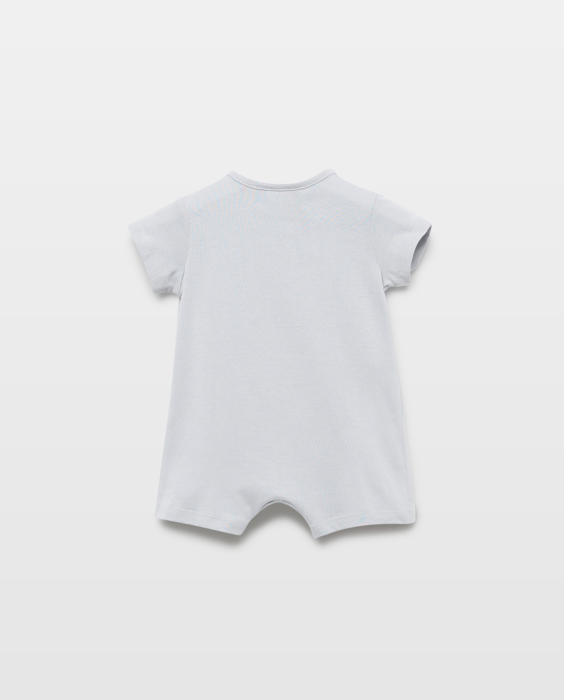 Pelele corto de bebé niño - Cotton Juice - Azul Azul-2