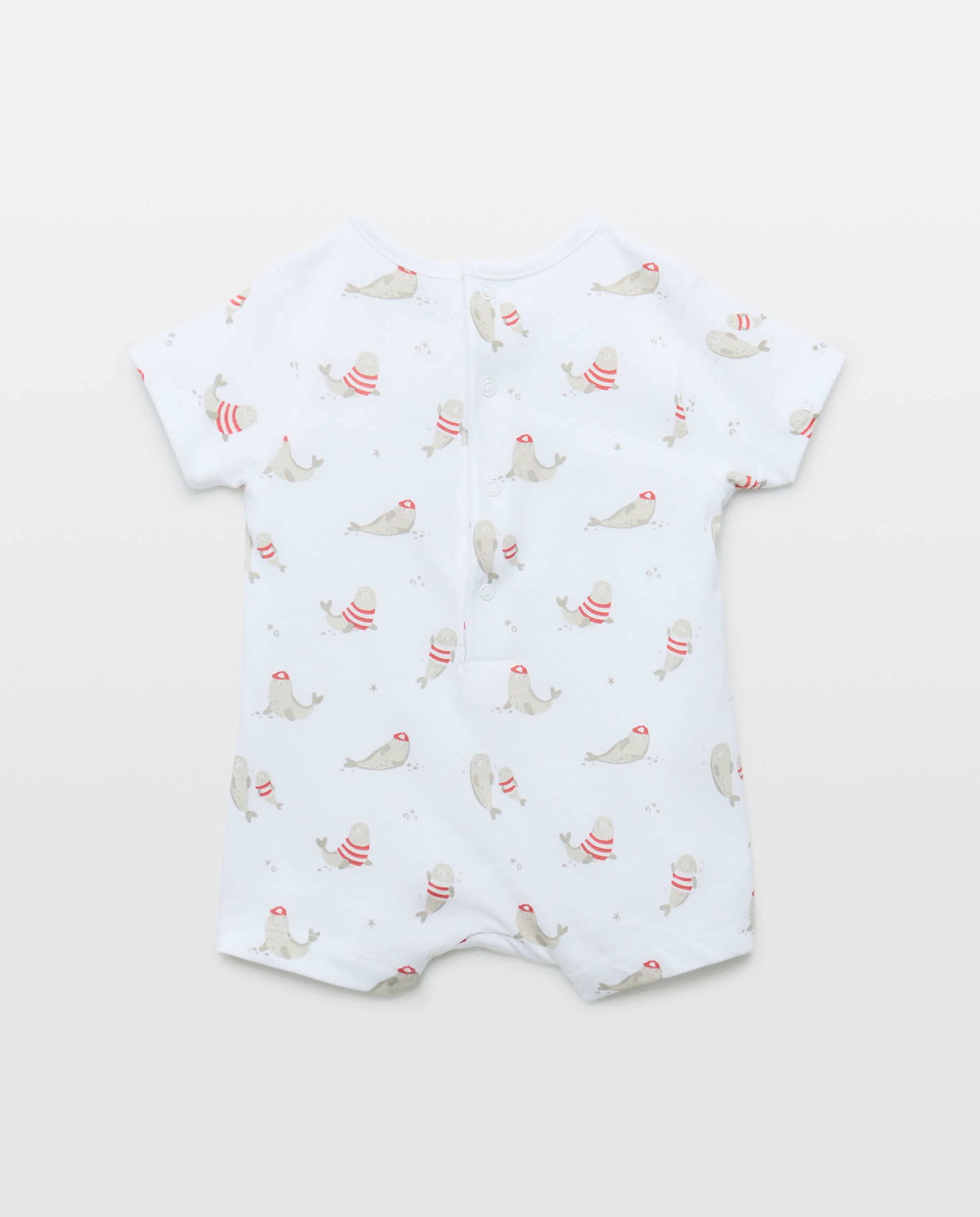 Pack de 2 Babygrows de Bebé com Estampado de Fantasia Castanho-2