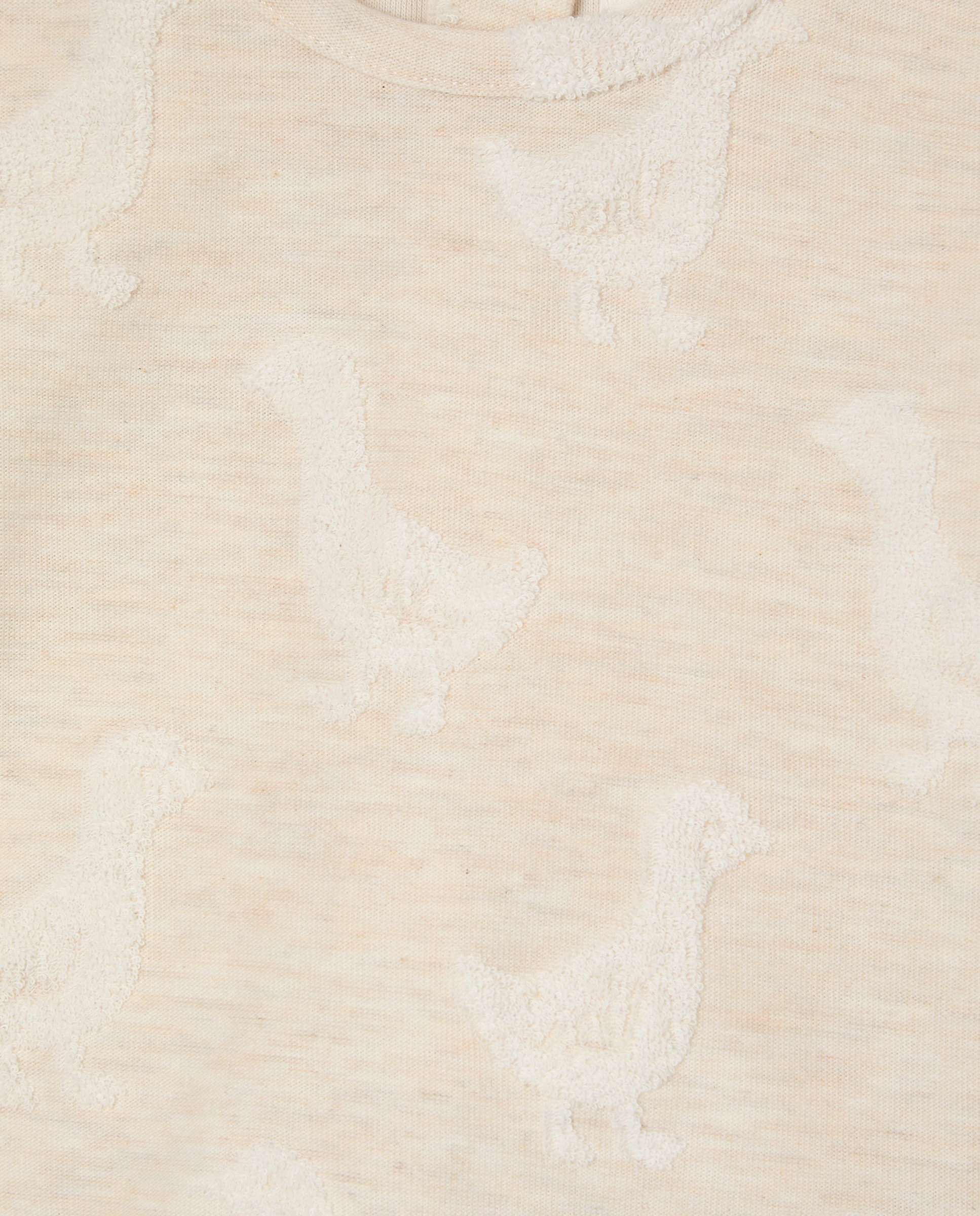 Pijama Comprido de Bebé em Tecido Turco Estampado Castanho-3