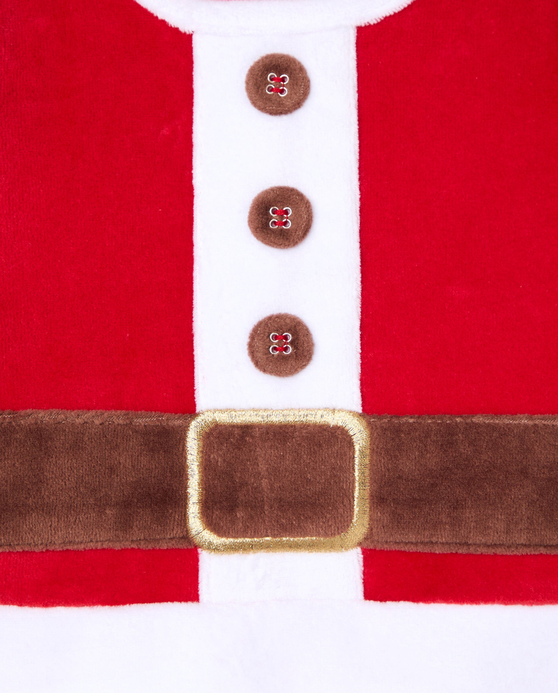 Pijama de Bebé em Velour com Estampado de Fantasia 600 Vermelho-3