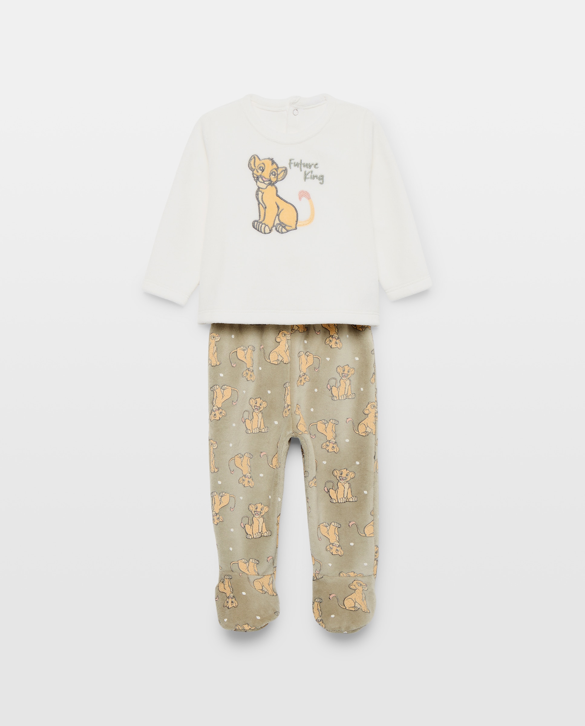 Imagem 0 de Pijama de Bebé em Velour do Rei Leão