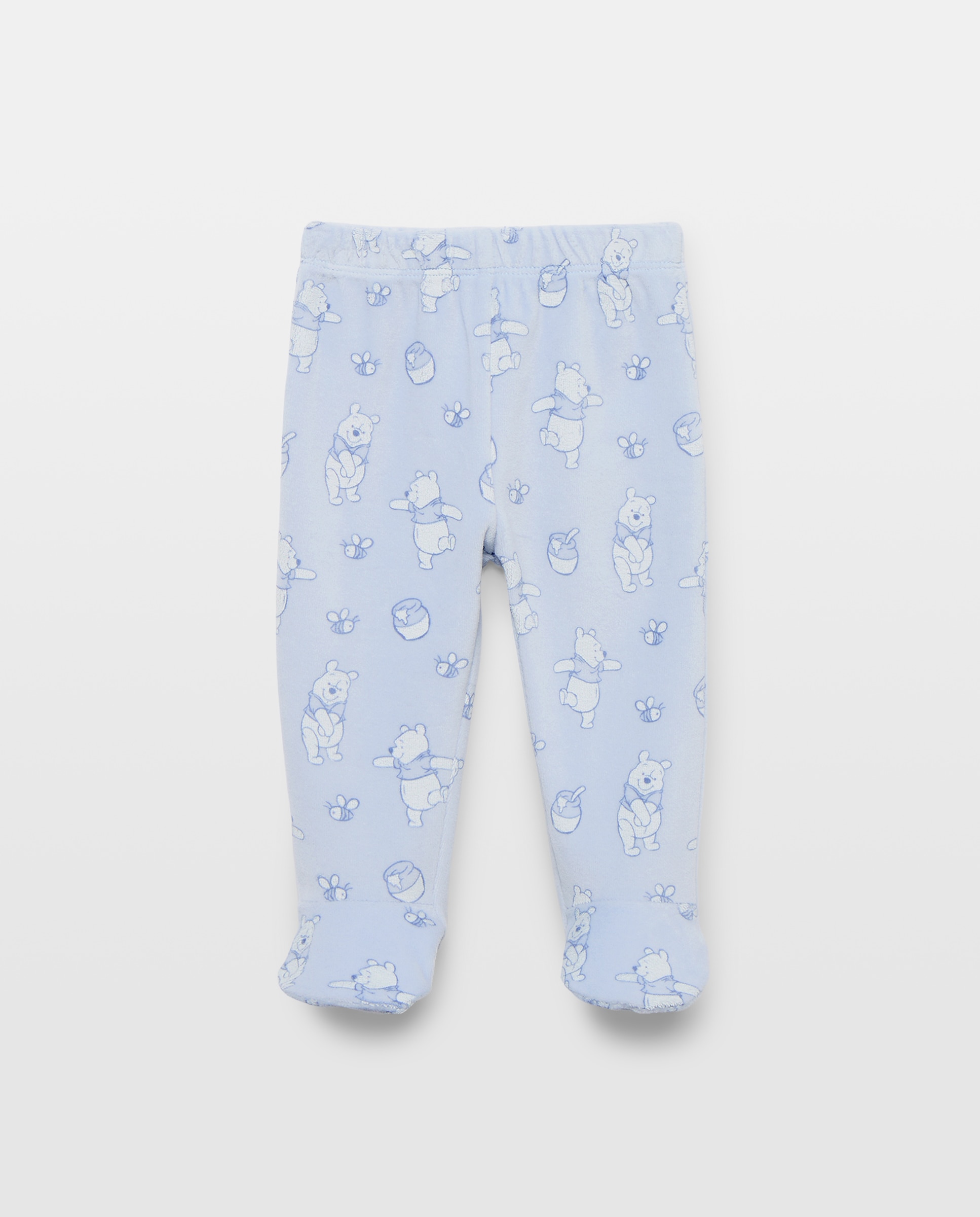 Pijama de Velour de Bebé Winnie Mel Cotton Juice Azul-marinho-3