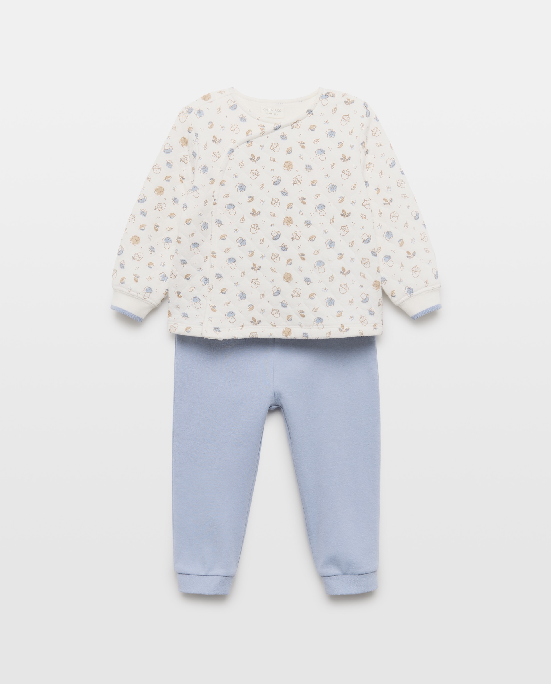 Imagem 0 de Pijama de Bebé com Estampado de Fantasia e Calças Lisas