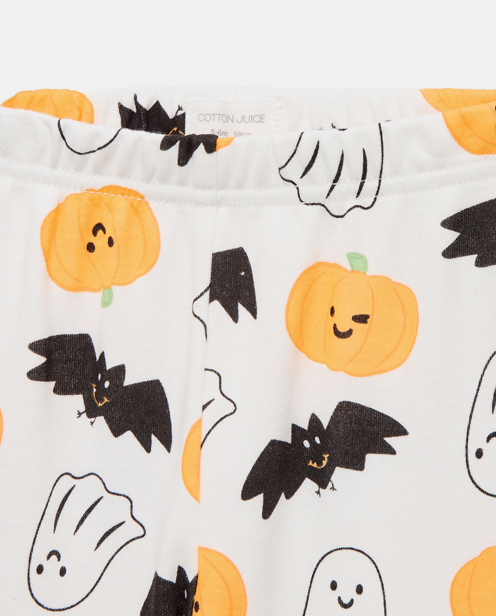 Pijama de Felpa de Bebé com Estampado de Fantasia de Halloween Cinzento-3