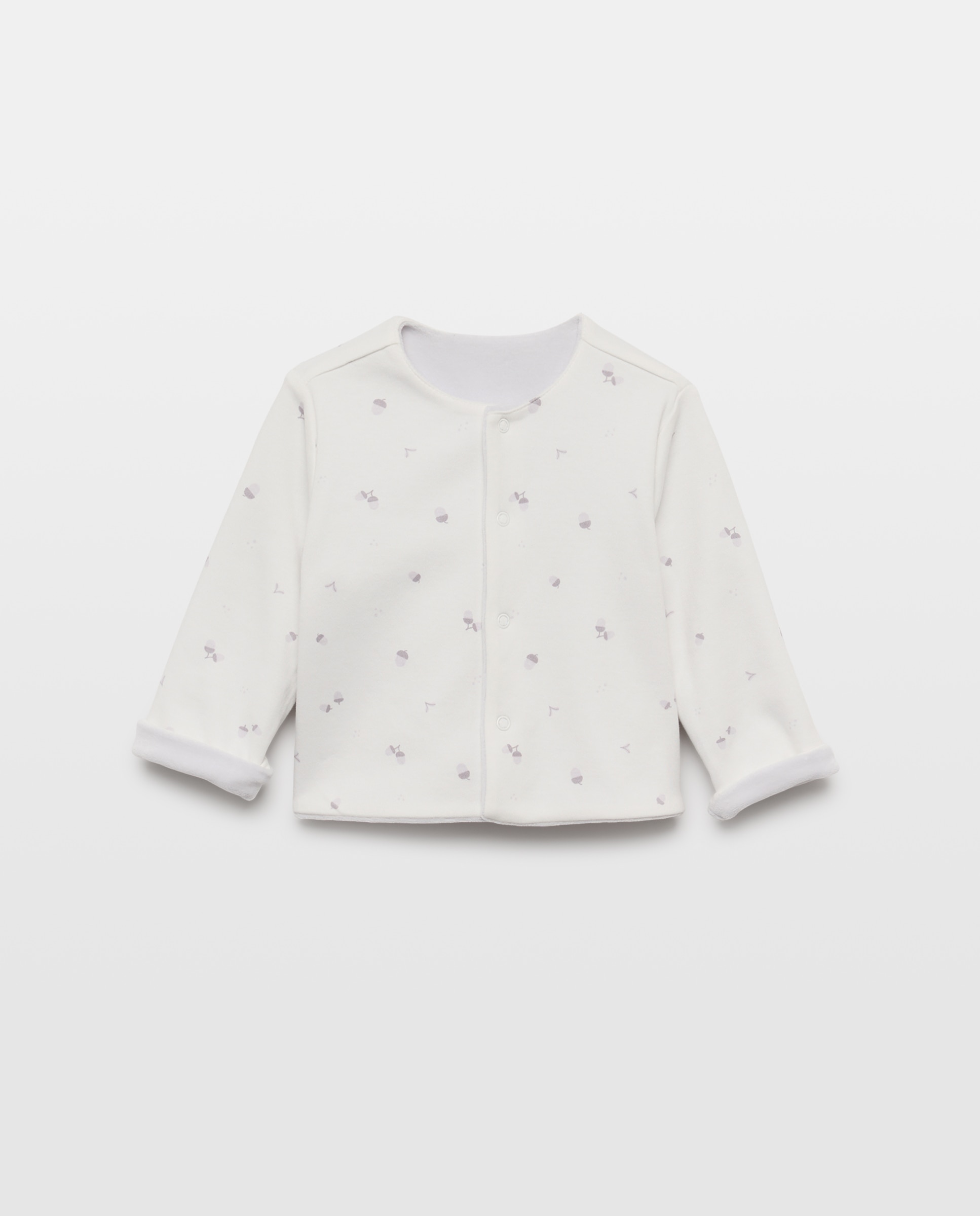 Chaqueta reversible bellotas de bebé - Cotton Juice - Gris Gris-4