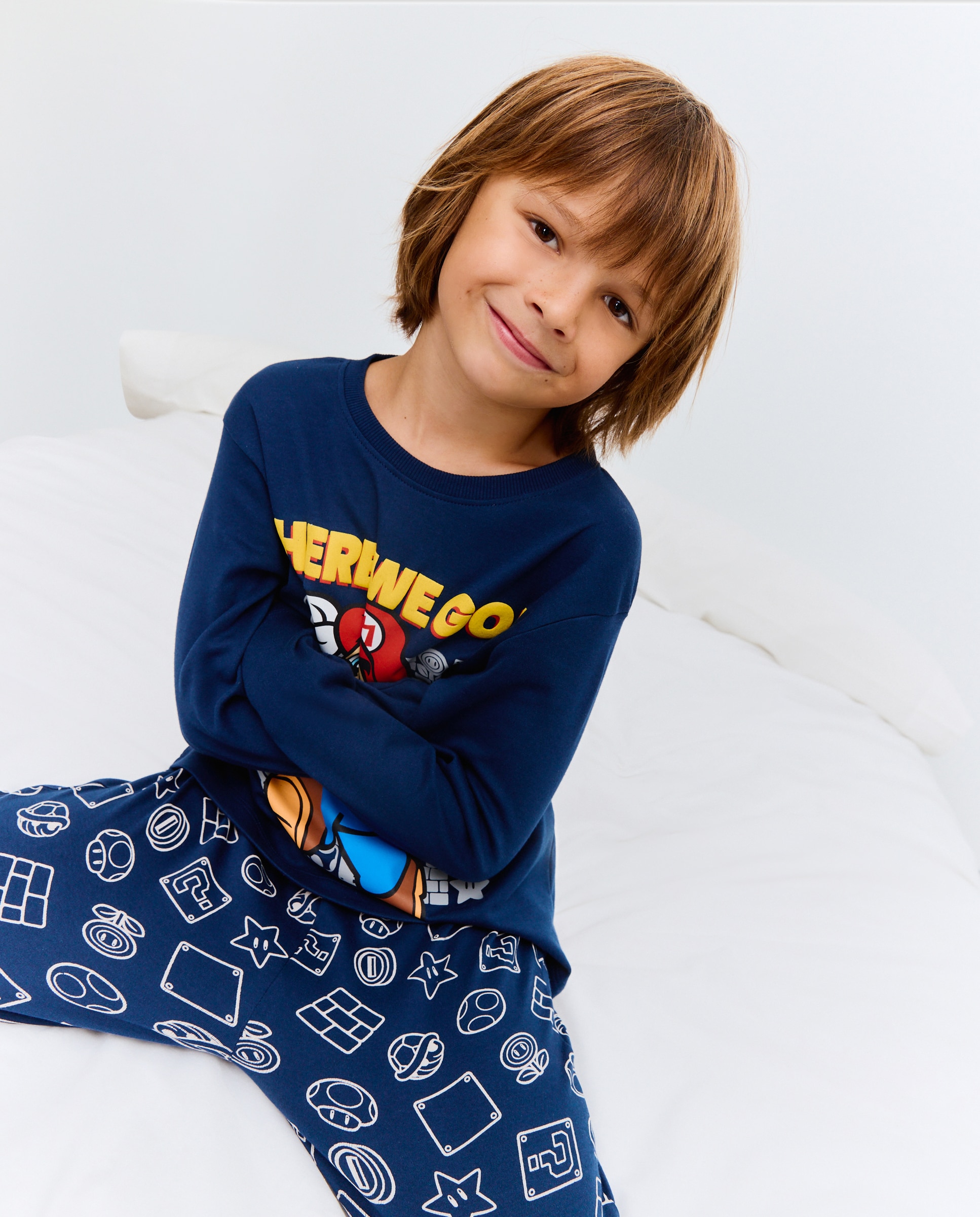 Imagem 0 de Pijama Comprido com Calças com Estampado Super Mario Bros