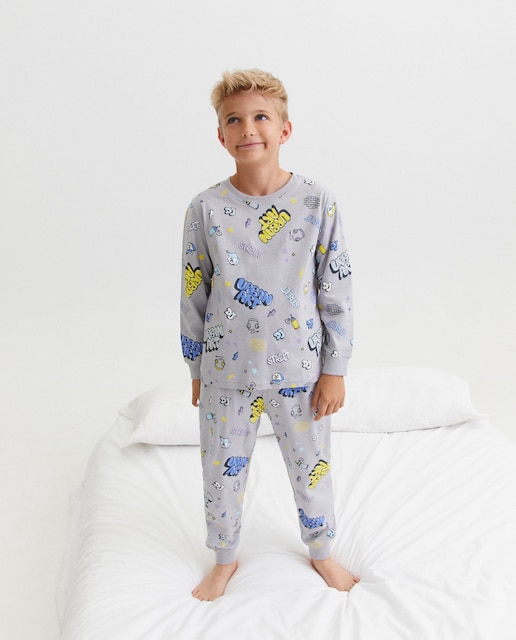 Imagem 0 de Pijama Completo de Malha com Estampado