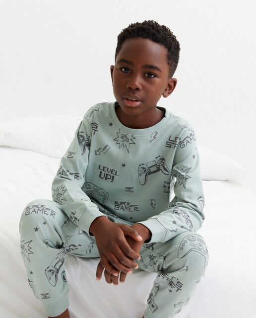 Imagem 0 de Pijama Completo de Malha com Estampado