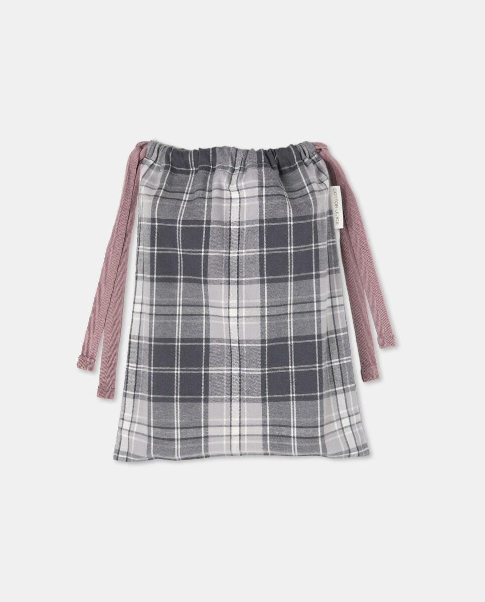 Pijama Completo Misto Level Up com Calças aos Quadrados Preto-6