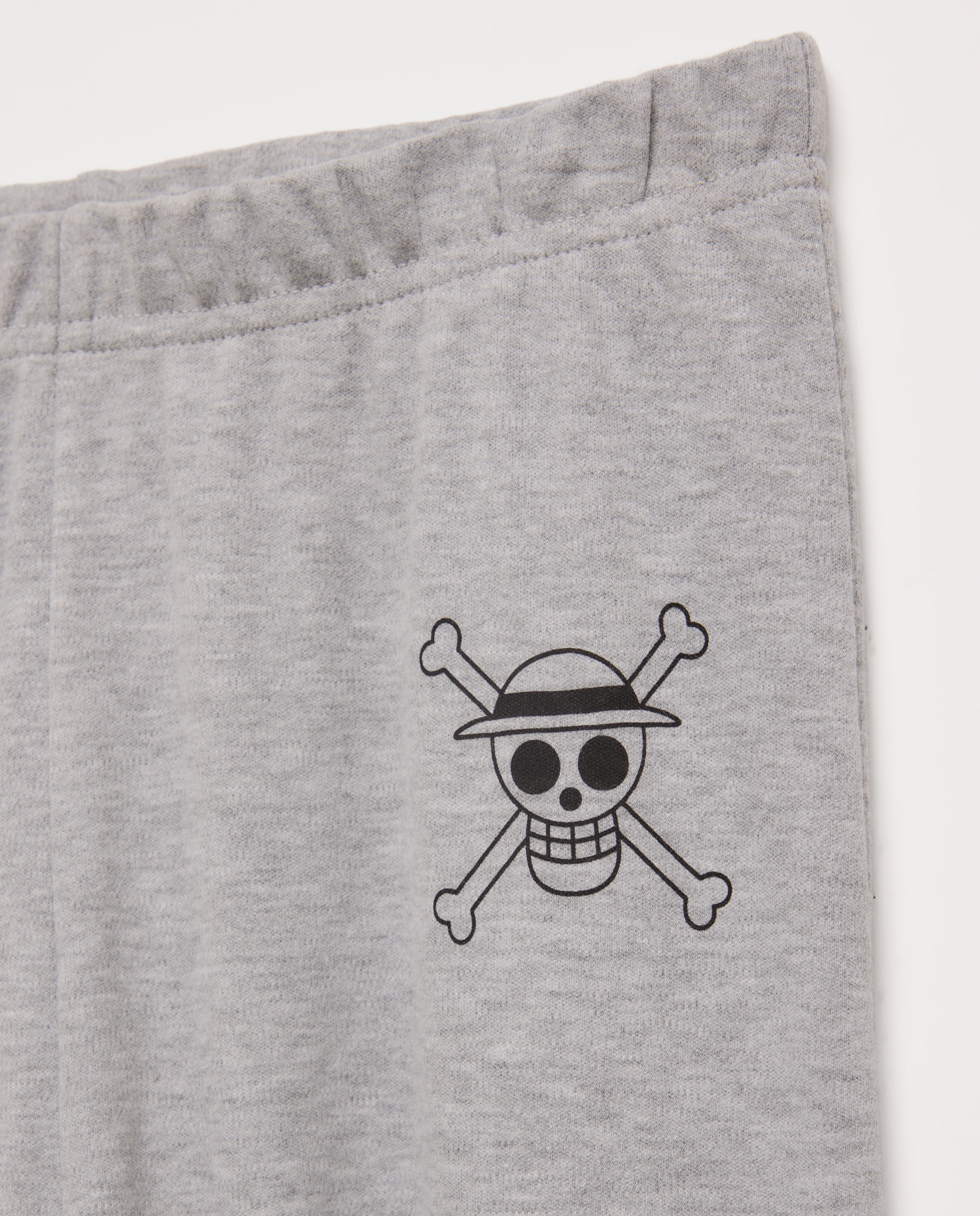 Pijama de Malha One Piece Letras Branco-5