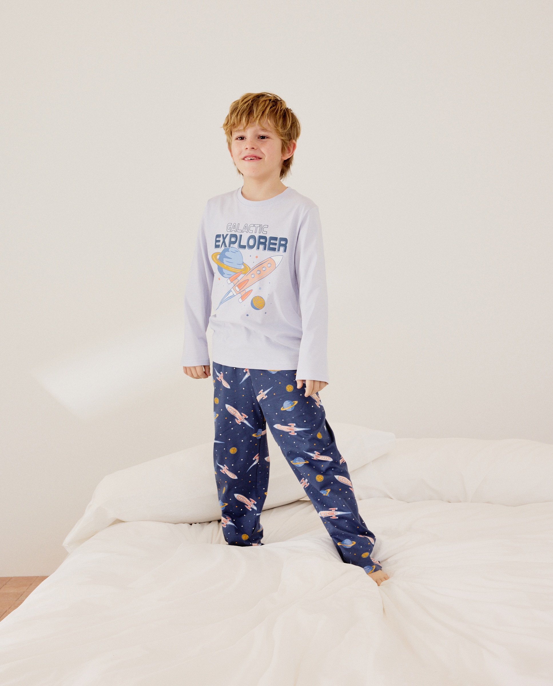 Imagem 0 de Pijama de Malha com Estampado de Fantasia
