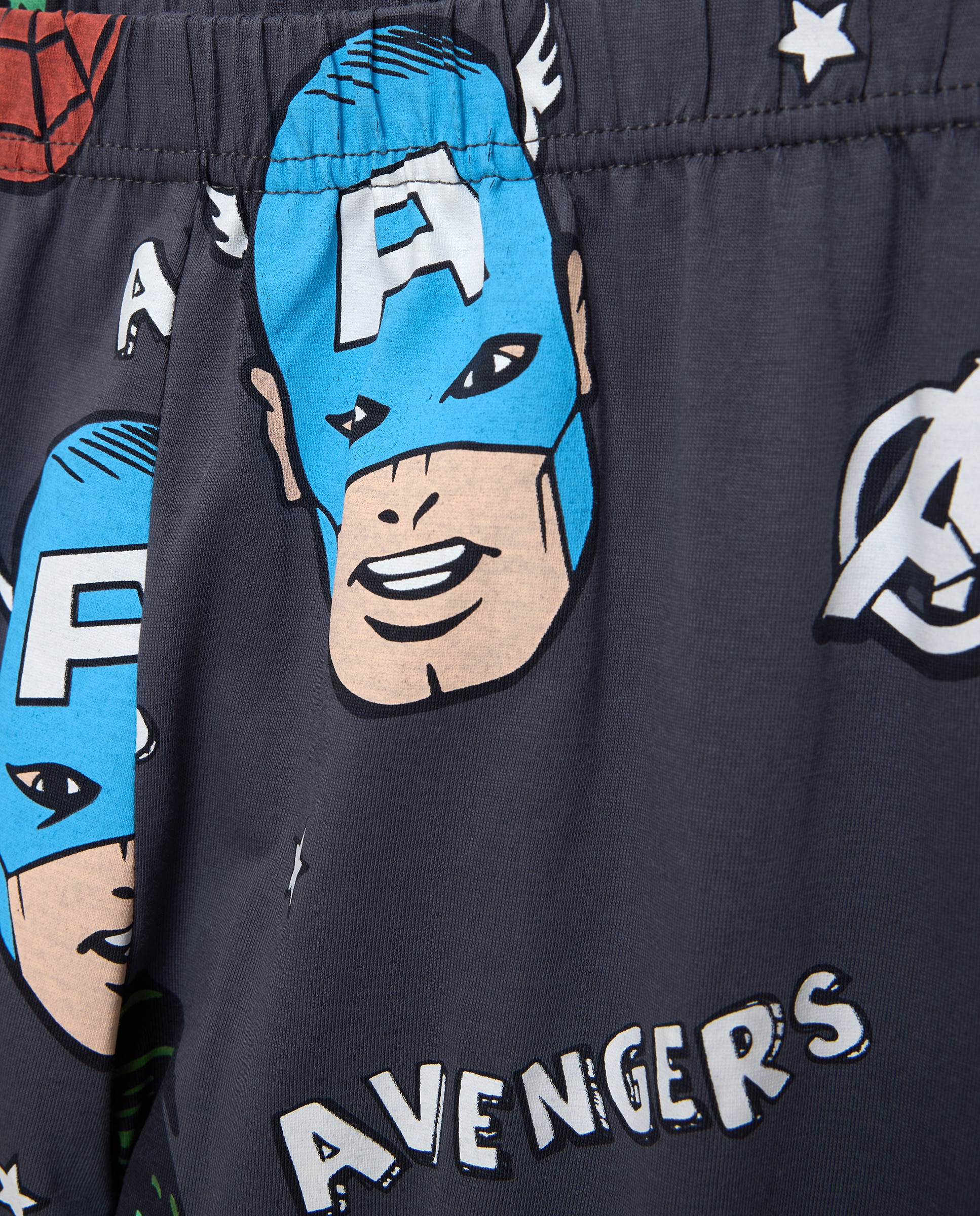 Pijama de Malha Os Vingadores Cotton Juice Cinzento-5