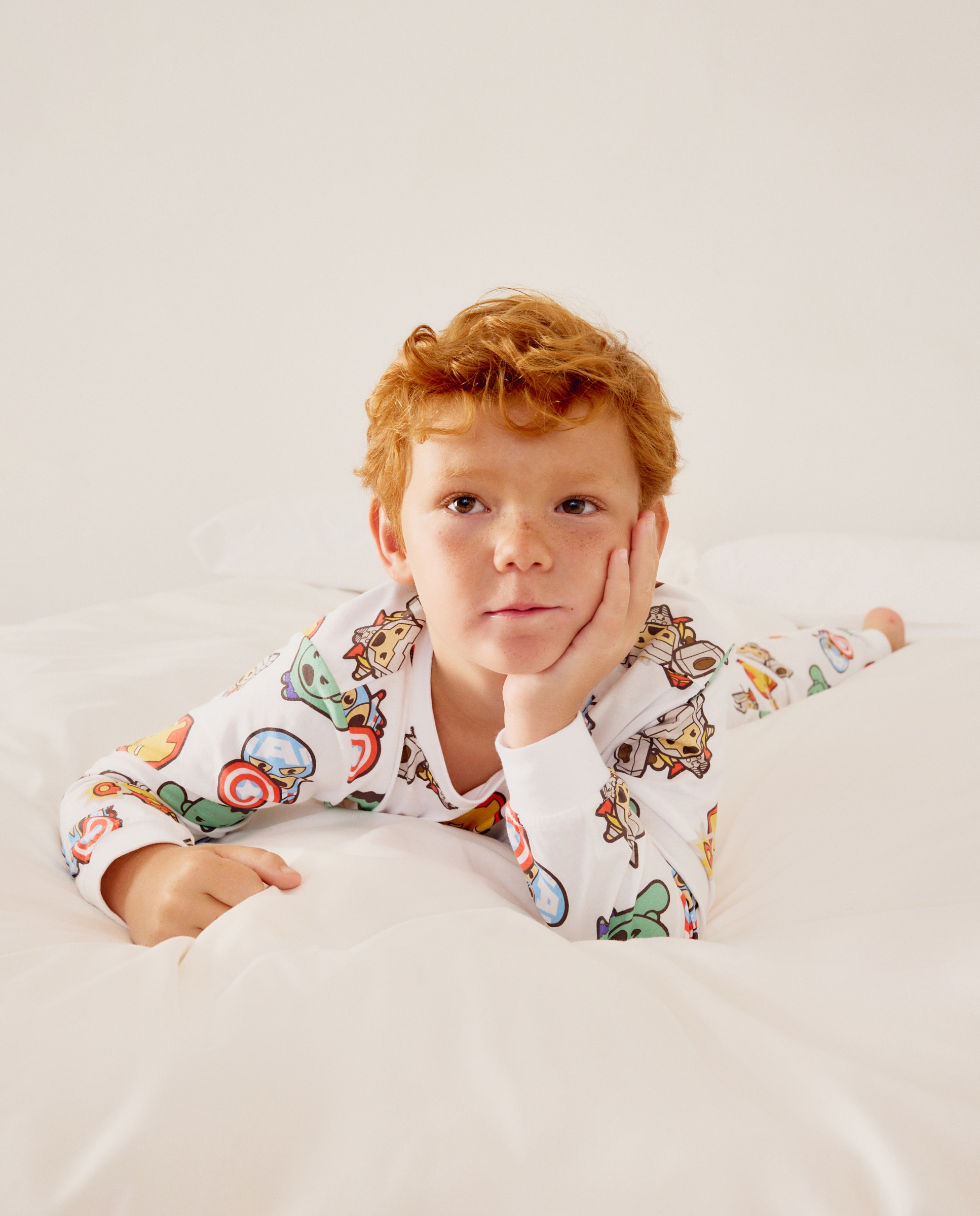 Pijama de Malha Os Vingadores Branco-2