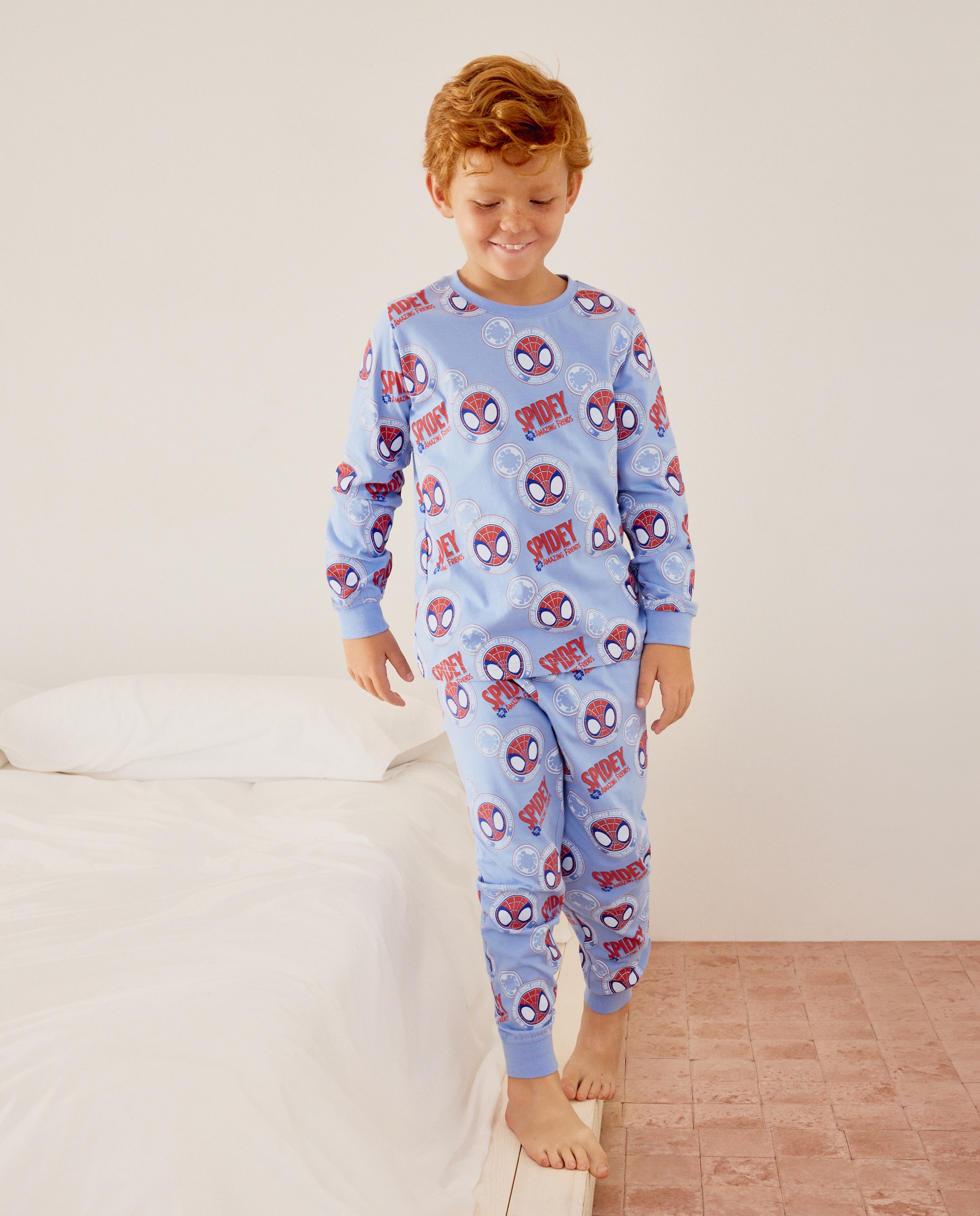 Pijama de Malha Homem-Aranha Cotton Juice Azul-marinho-2