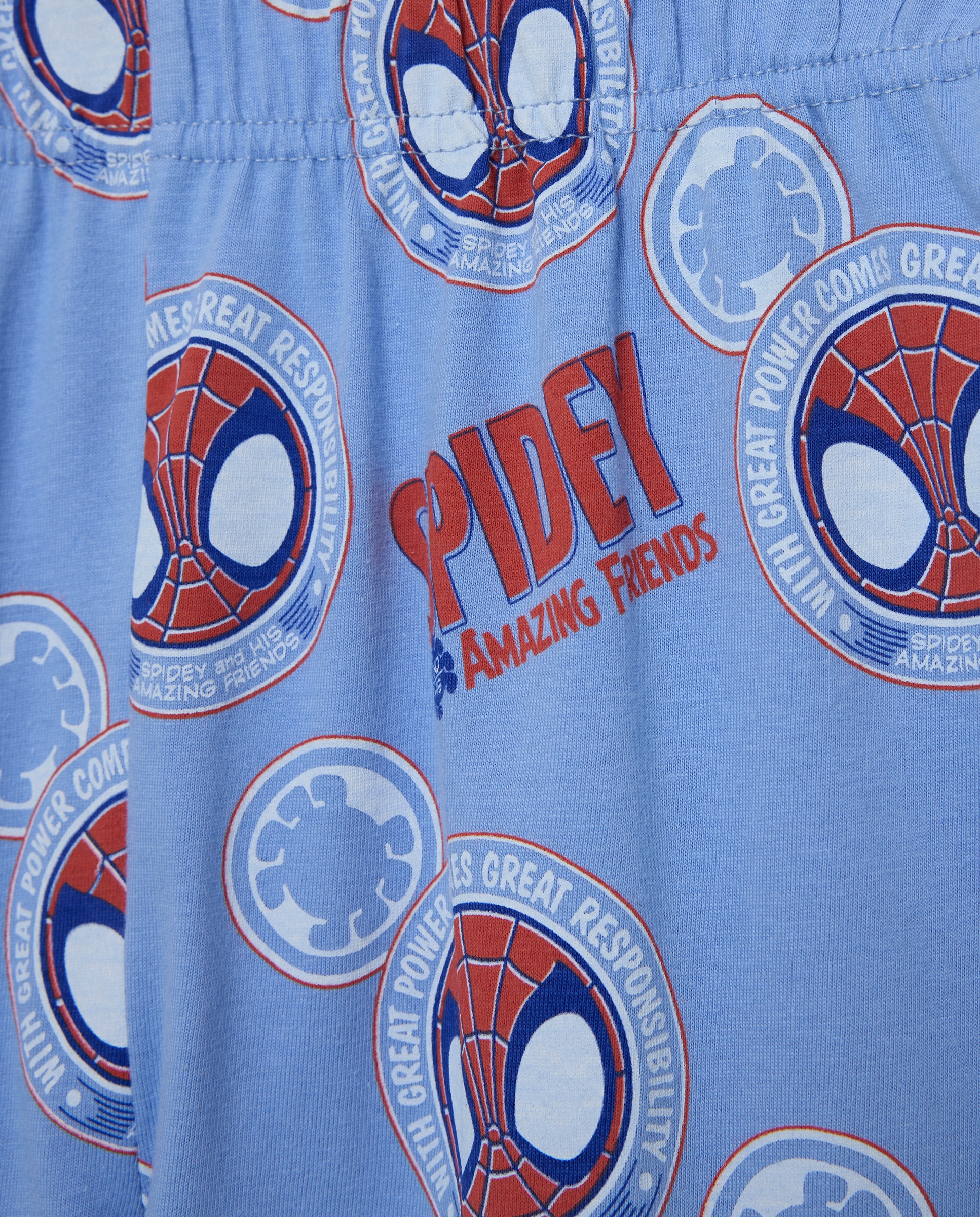Pijama de Malha Homem-Aranha Cotton Juice Azul-marinho-5