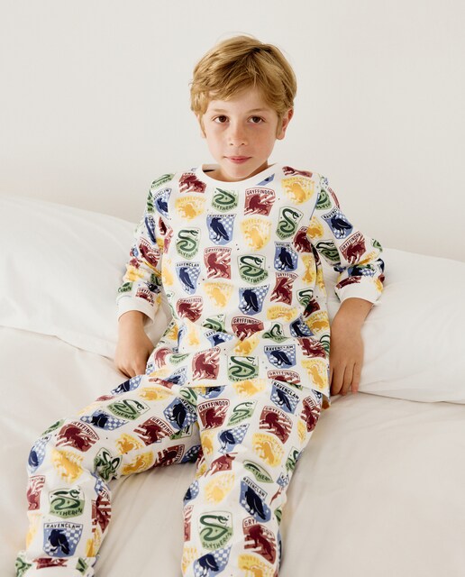 Pijama largo de punto estampado fantasía HARRY POTTER de niño