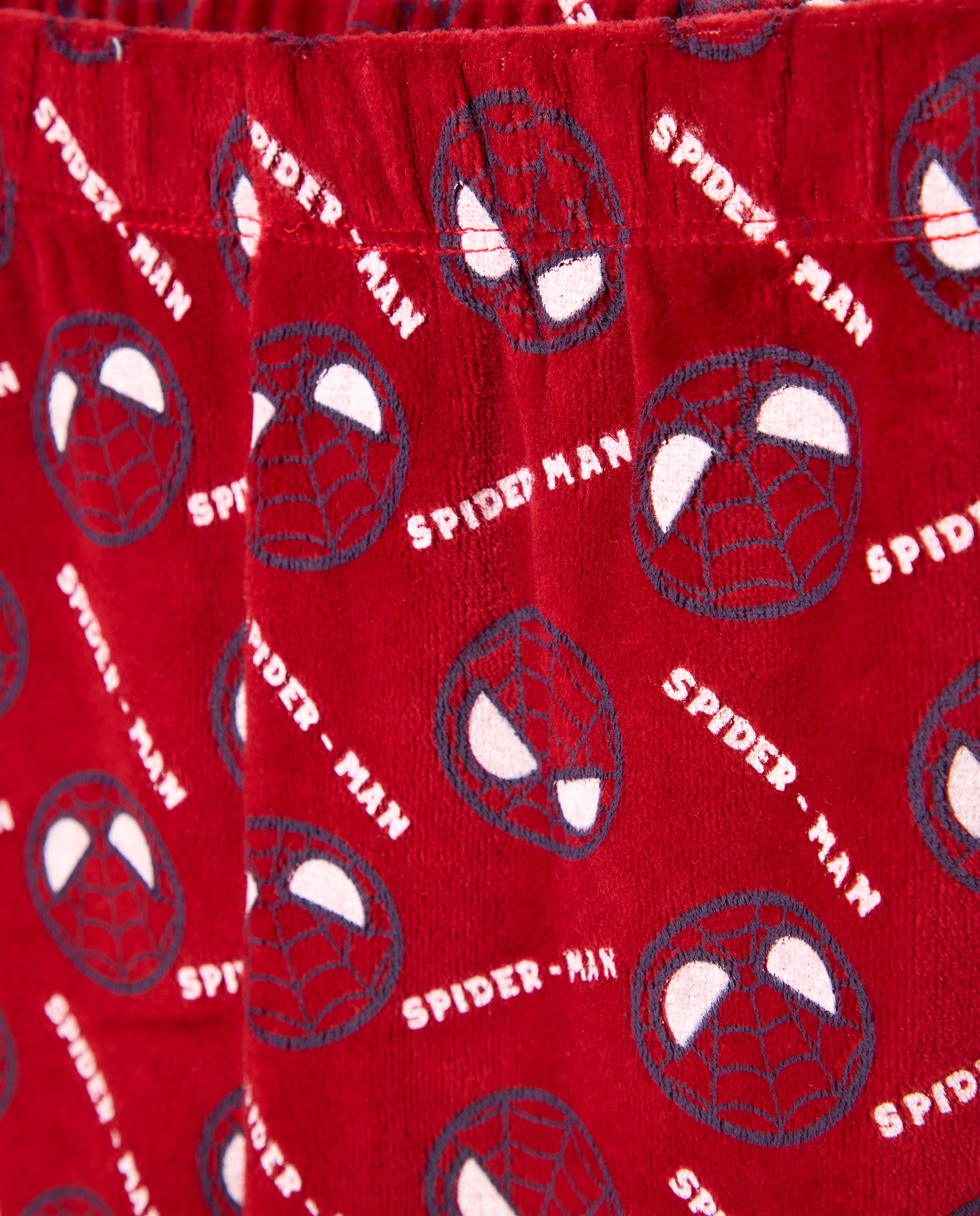 Pijama de Velour com Fantasia Homem-Aranha Cotton Juice Azul-marinho-5