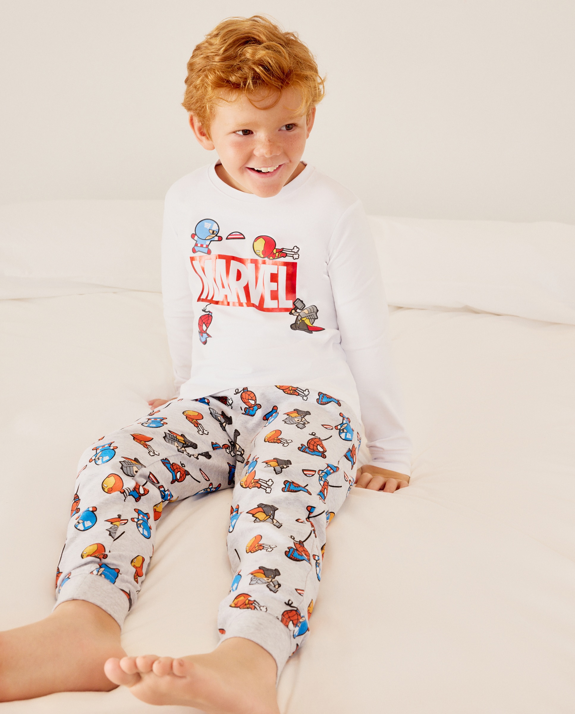 Imagem 0 de Pijama de Malha com Fantasia Homem-Aranha
