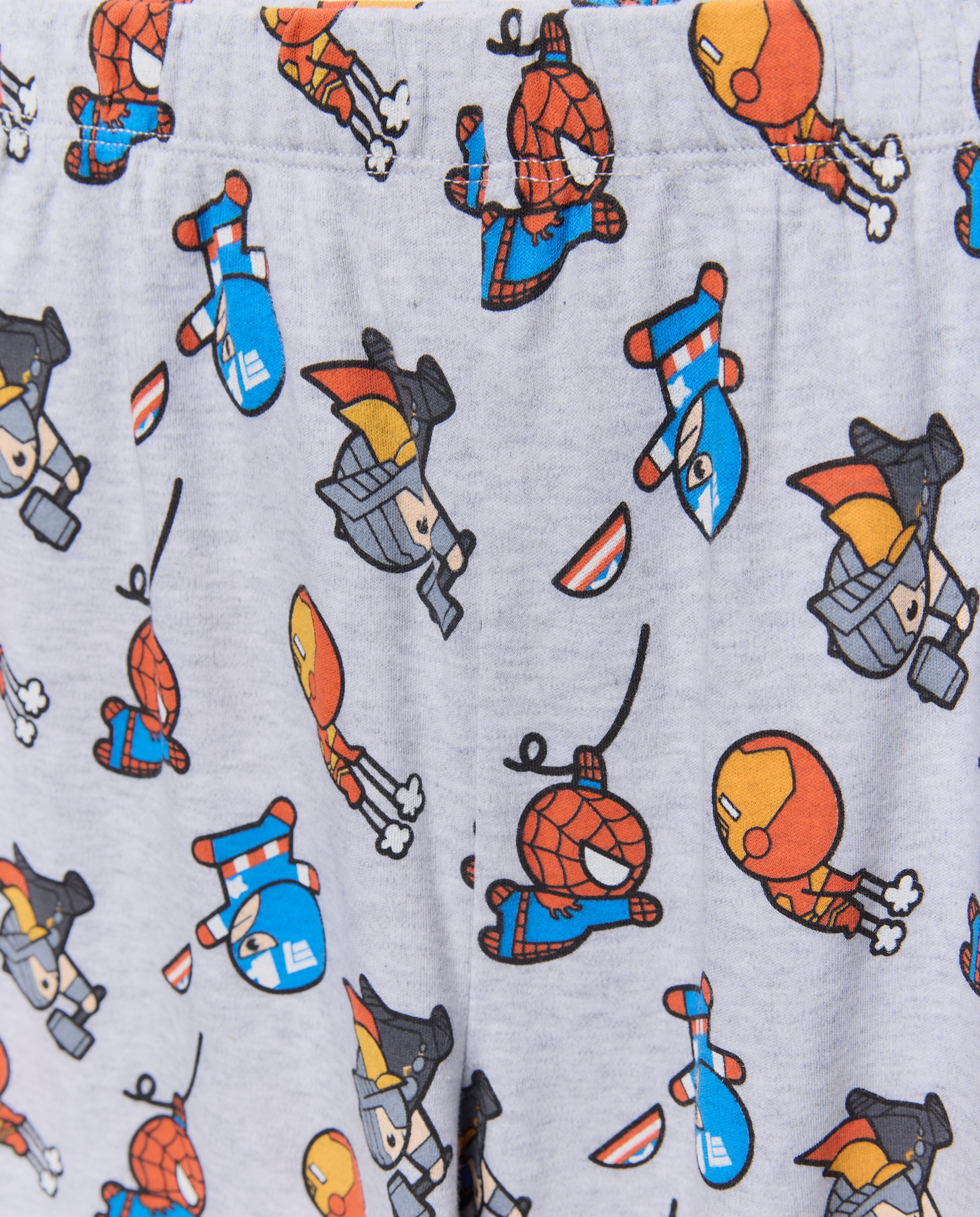 Pijama de Malha com Fantasia Homem-Aranha Branco-4