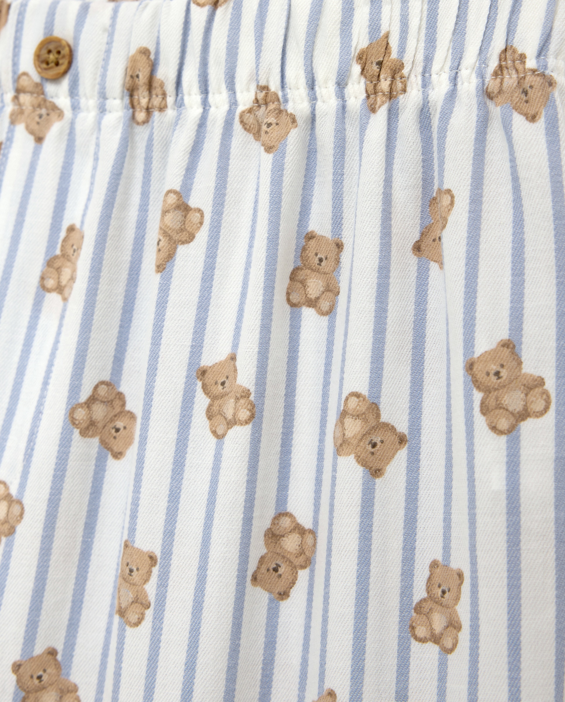 Pijama Completo de Manga Comprida com Calças e Estampado de Fantasia Azul-5