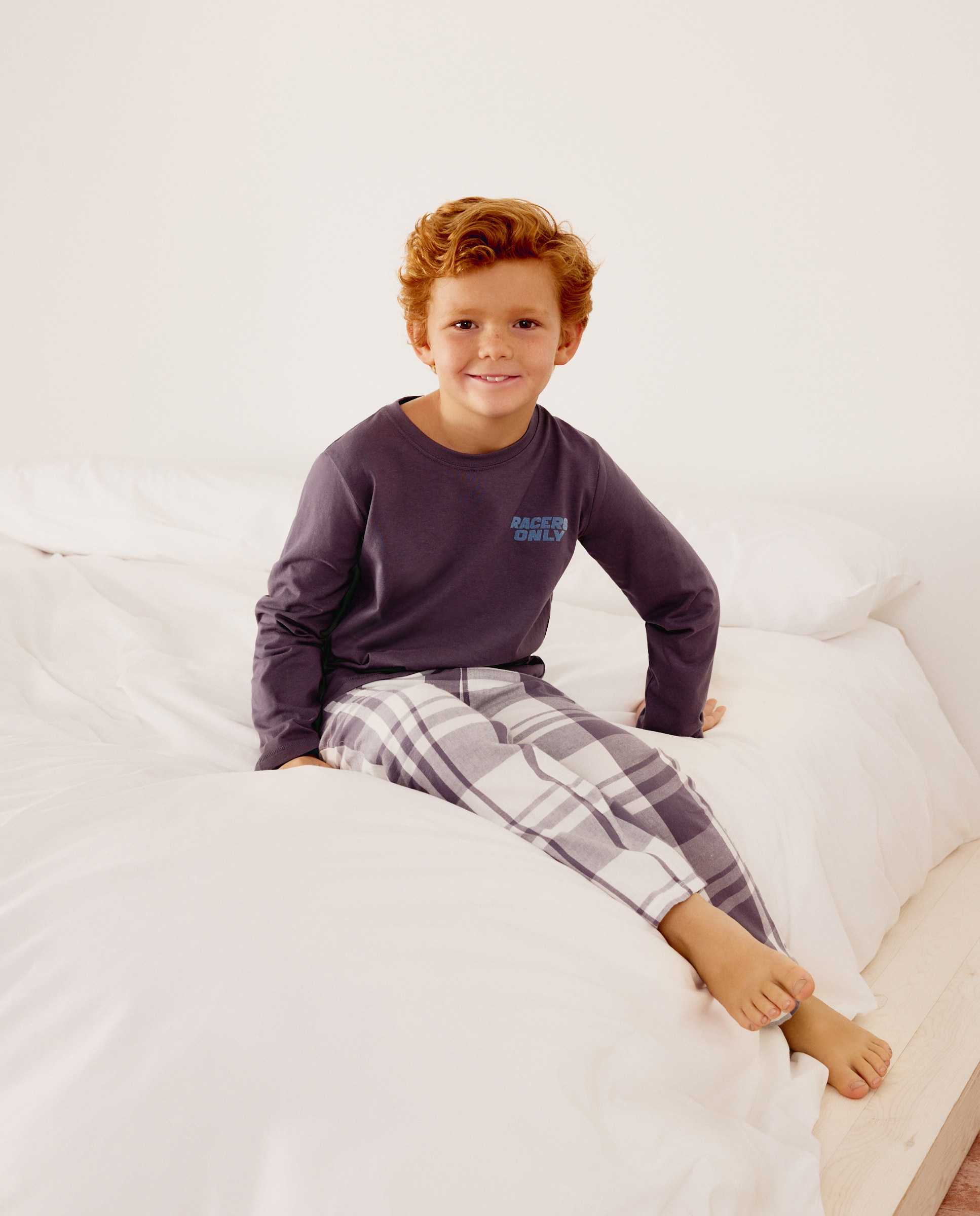 Pijama de Manga Comprida com Fantasia nas Costas Azul-2